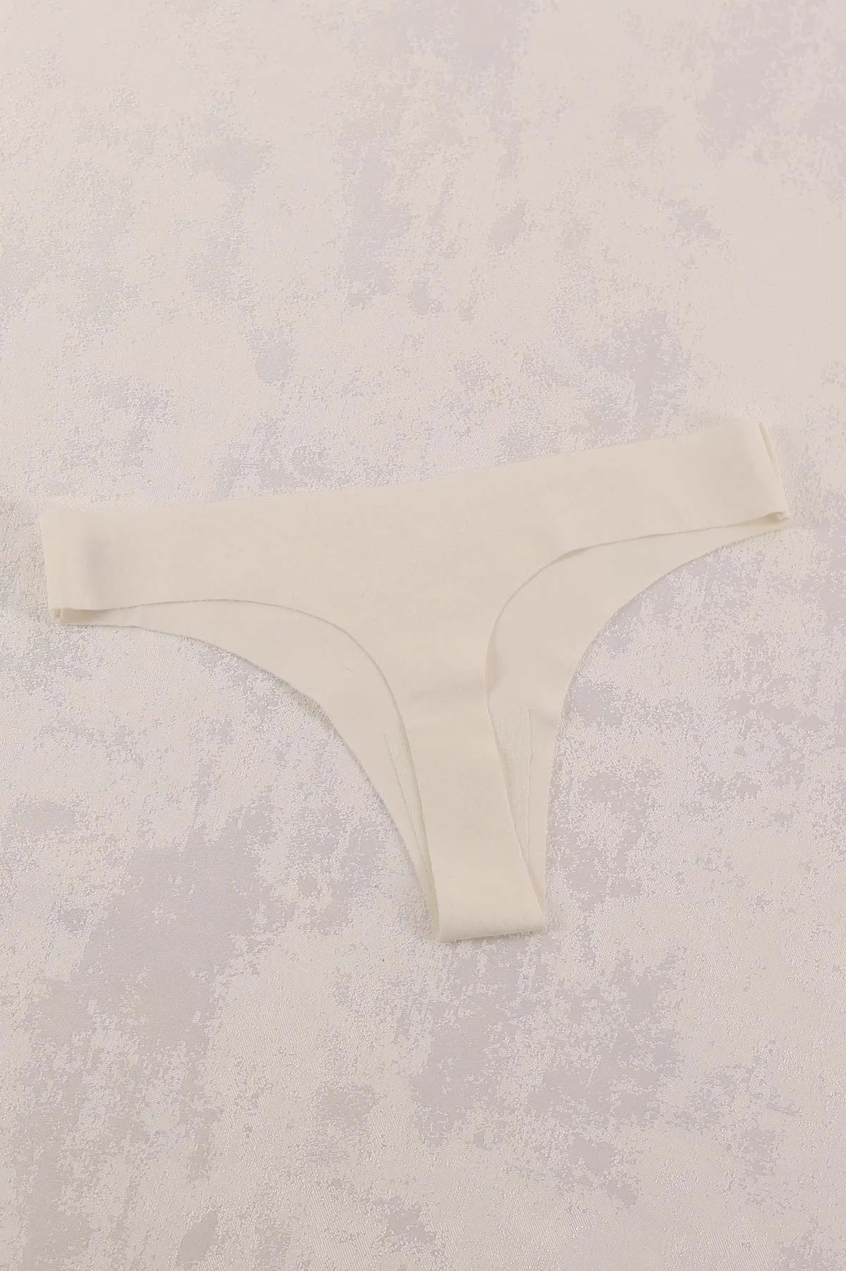 Krem CH0610 Basic Klasik Lazer Kesim Kadın Tanga Külot 416117
