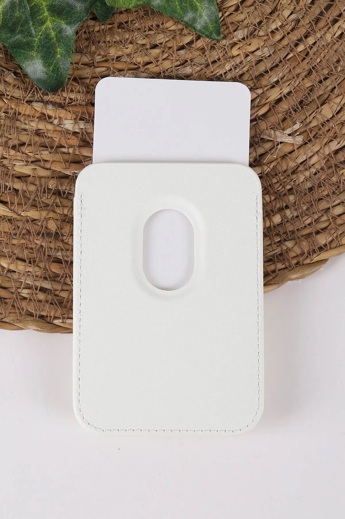 Krem Iphone Uyumlu Diamond Wallet Case - Taşlı Magsafe Kartlık - Telefon Kartlığı 431866