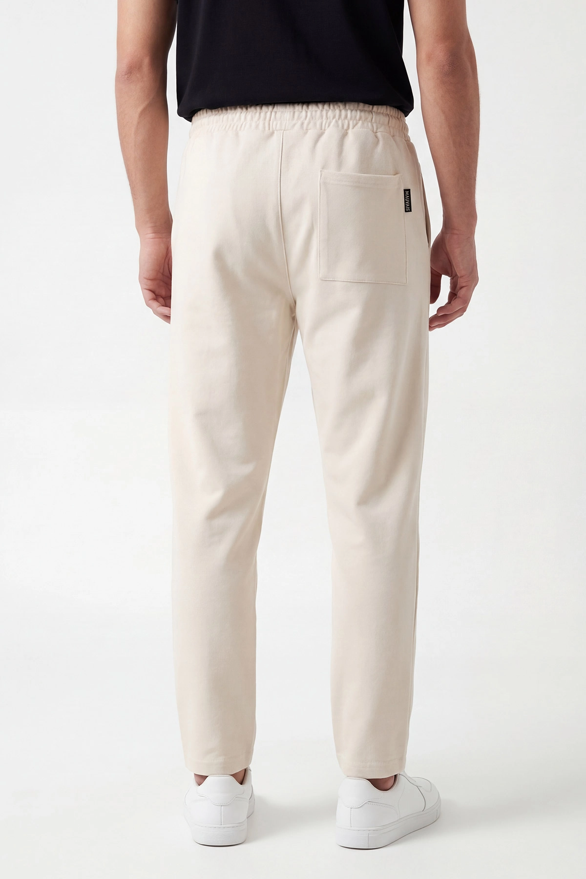 Krem Pike Kumaş Boyfriend Erkek Pantolon 442098