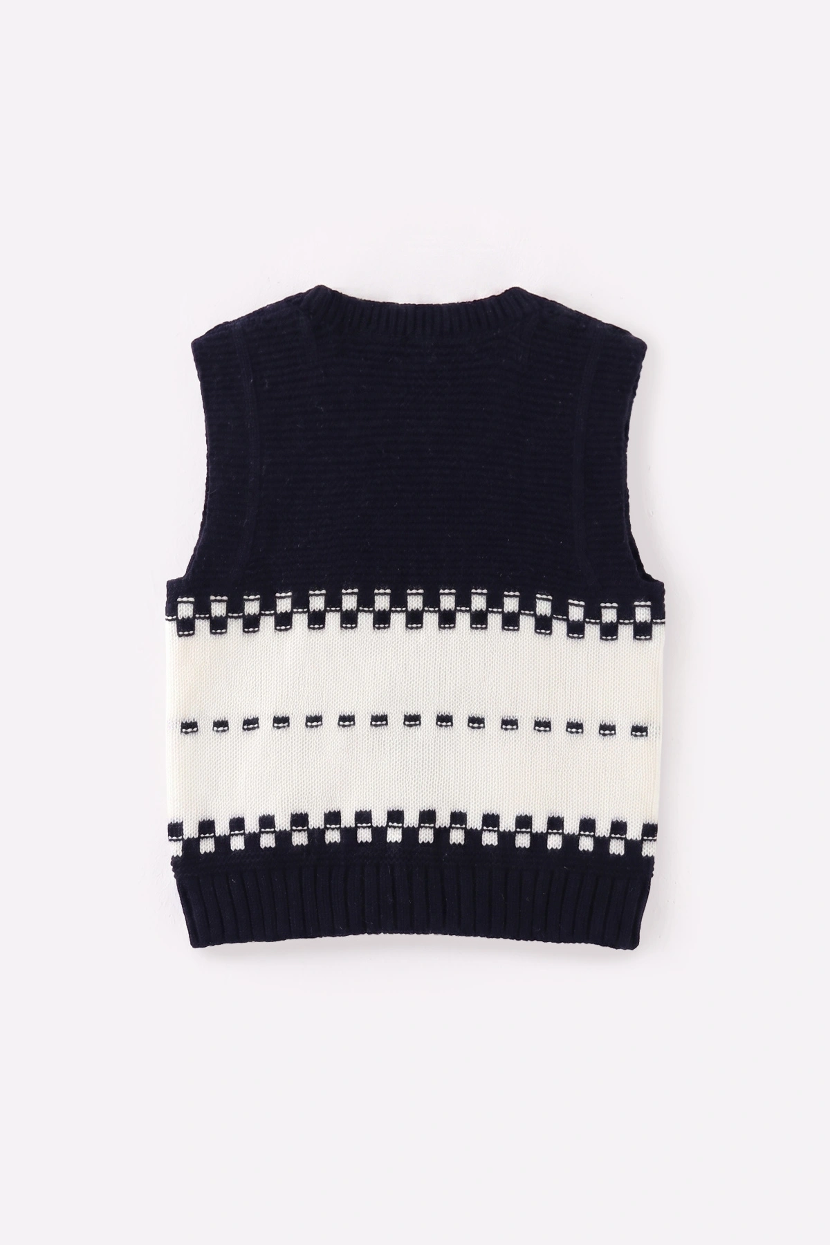 Lacivert (0-5 Yaş) Araba Motifli Triko Erkek Çocuk&Bebek Yelek 474864