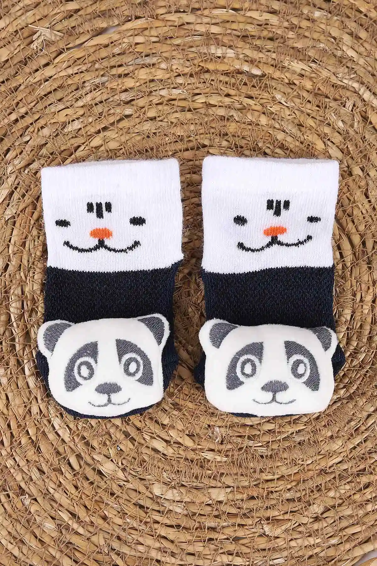 Lacivert (0-6 Ay) Oyuncaklı Erkek Bebek Çorap 467455