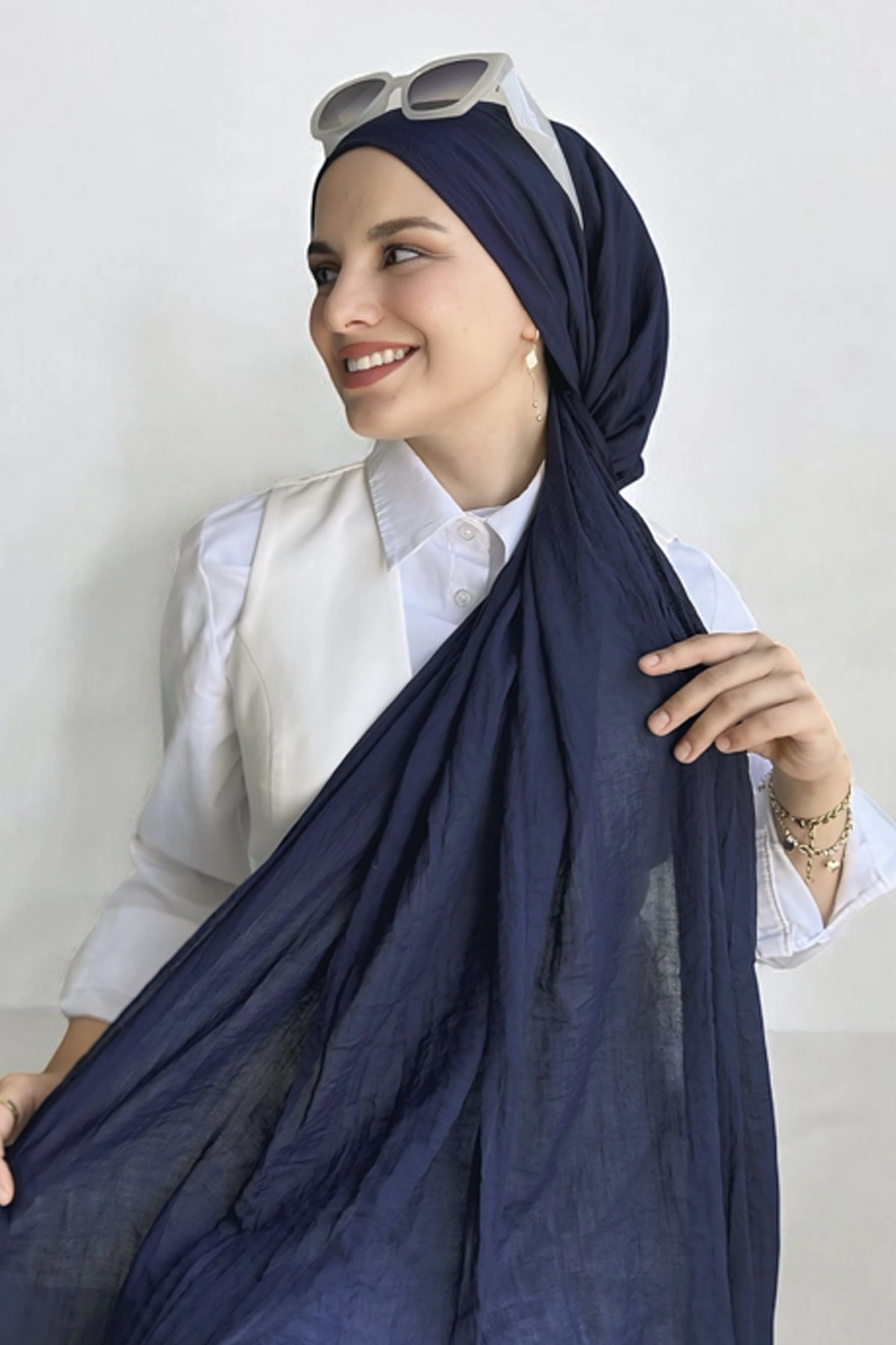 Lacivert 100x195 Cm Dubai Şal 381958