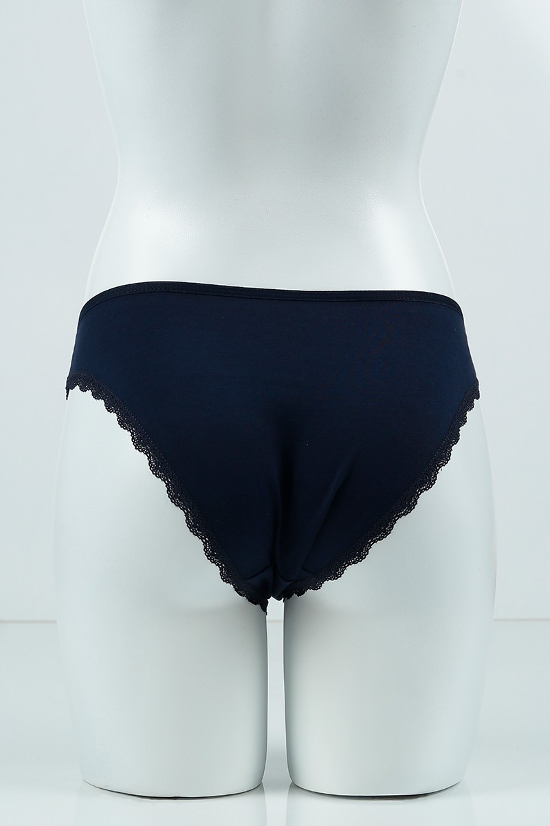 Lacivert 1101 Tırnak Dantel Bikini Külot 99493