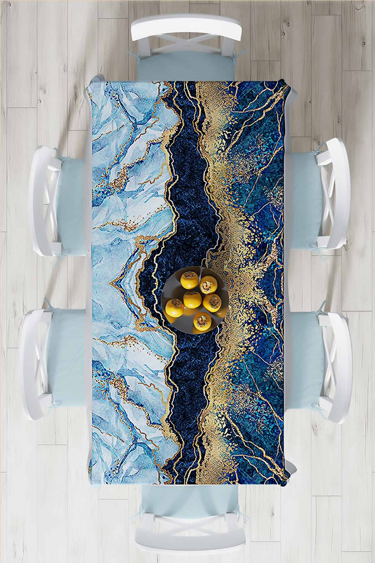 140x220 Dijital Baskılı Mordern Masa Örtüsü 219014