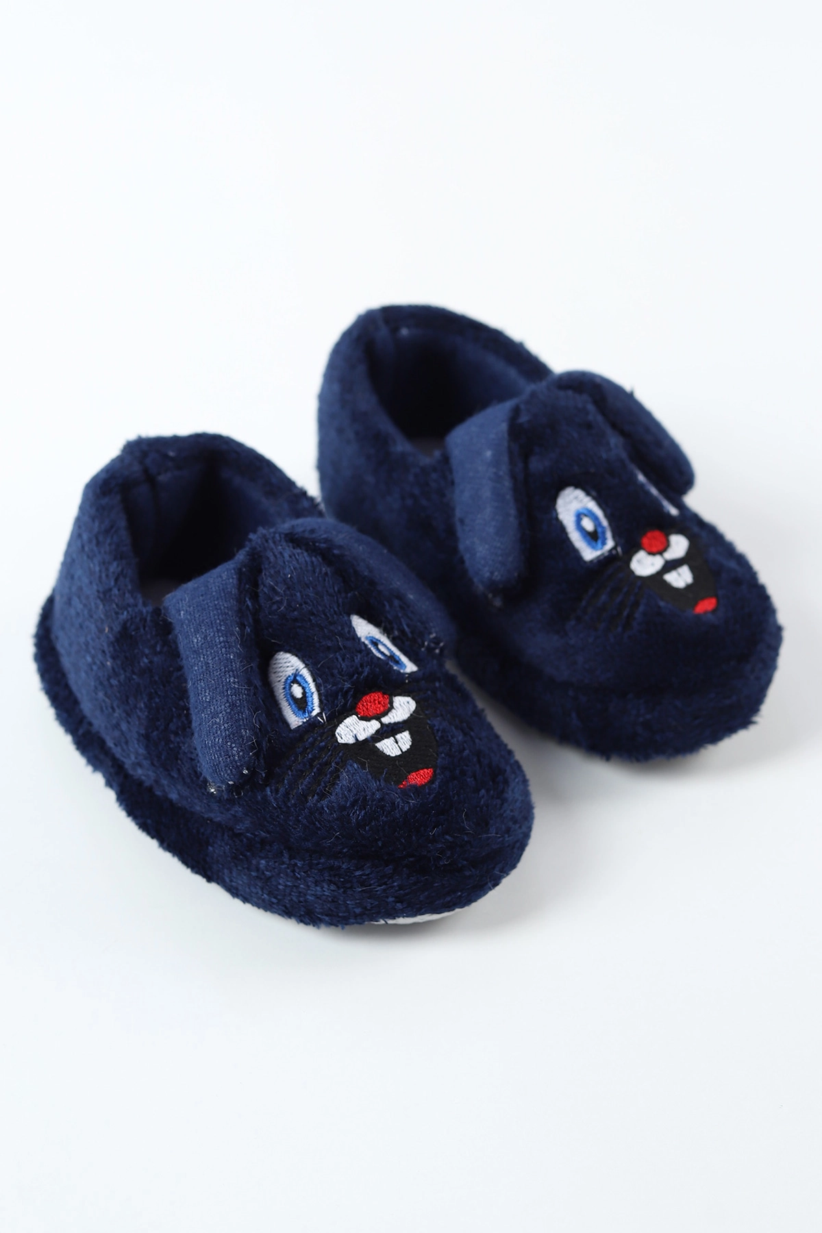 Lacivert ( 21 - 25 ) Peluş Figürlü Kız Bebek Panduf 488266
