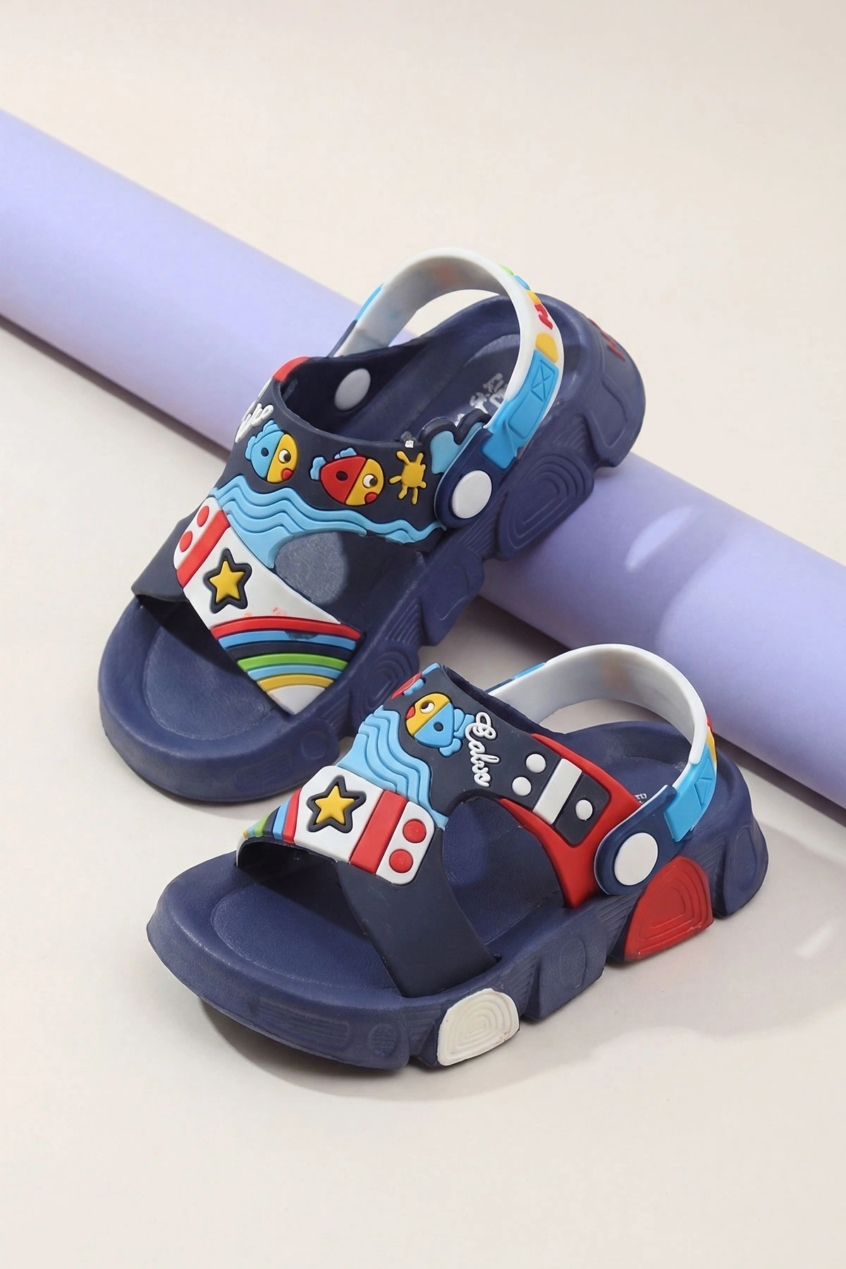 Lacivert ( 25 - 29 ) Figürlü Erkek Çocuk Sandalet 462520