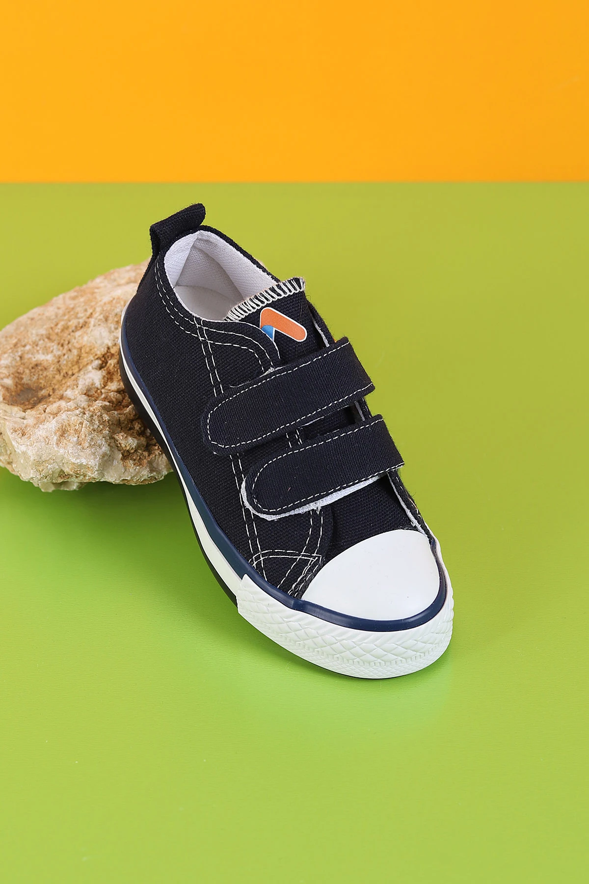 Lacivert (26-30 Patik) Keten Çift Cırtlı Unisex Çocuk Ayakkabı 276143