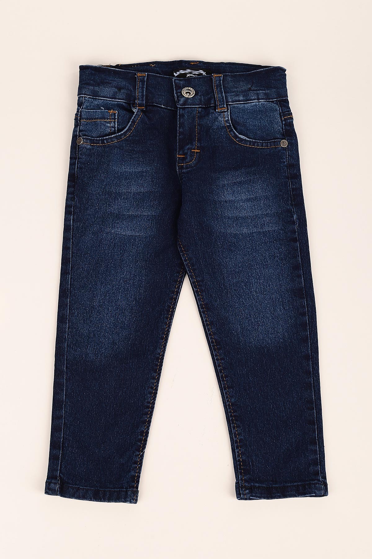 Lacivert (3-7 Yaş) Taşlamalı Erkek Çocuk Pantolon 145784