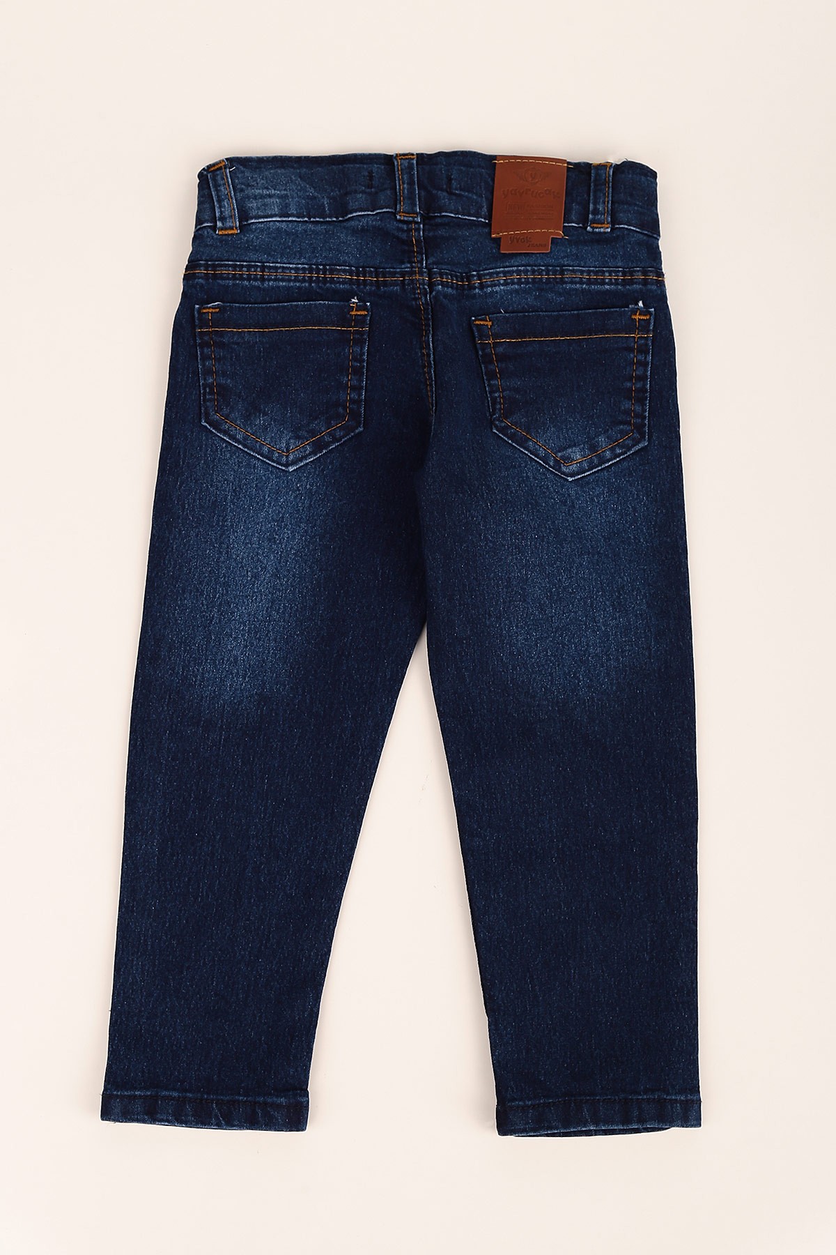 Lacivert (3-7 Yaş) Taşlamalı Erkek Çocuk Pantolon 145784