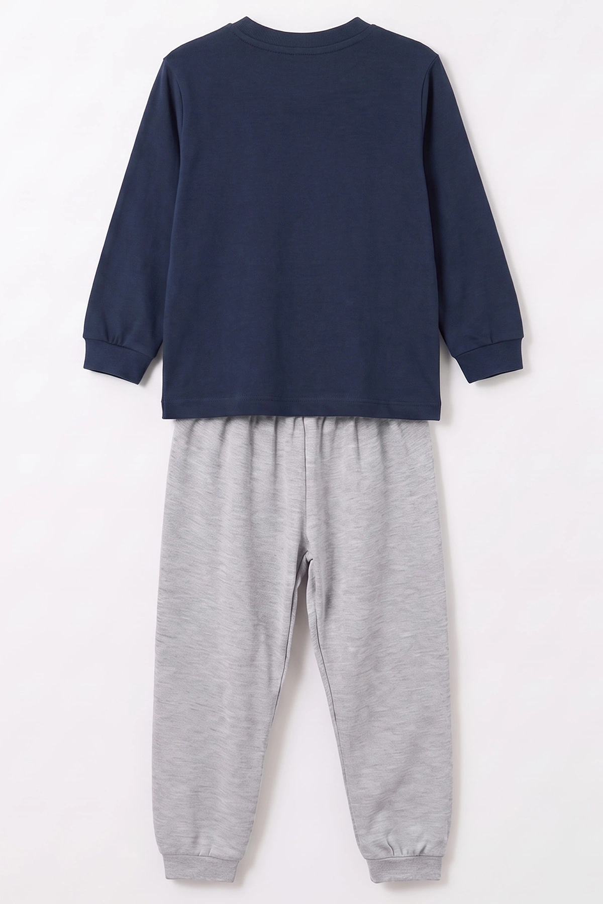 Lacivert (3-8 Yaş) Karakter Baskılı İnterlok Kumaş Erkek Çocuk Pijama Takım 491039