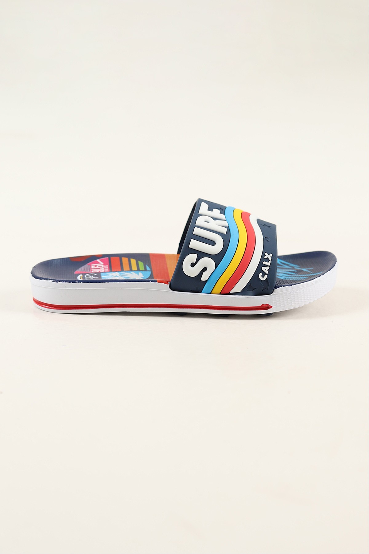 Lacivert (31-35 Filet) Surf Güneş Motifli Erkek Çocuk Terlik 189551