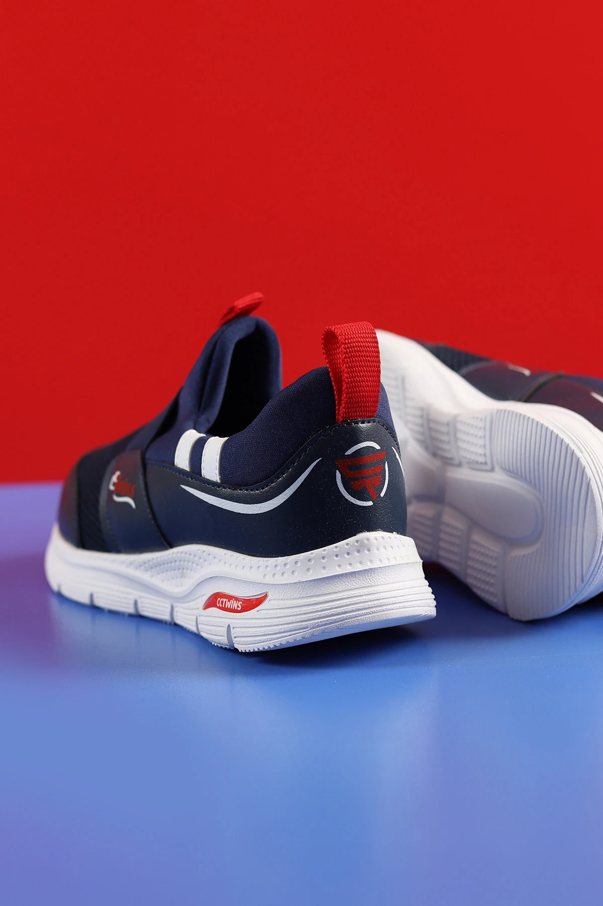Lacivert (31-35 Filet) Twins Baskılı Triko Bağcıksız  Çocuk Spor Ayakkabı 257285