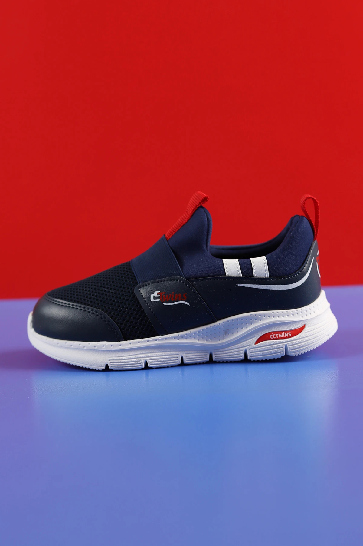 Lacivert (31-35 Filet) Twins Baskılı Triko Bağcıksız  Çocuk Spor Ayakkabı 257285