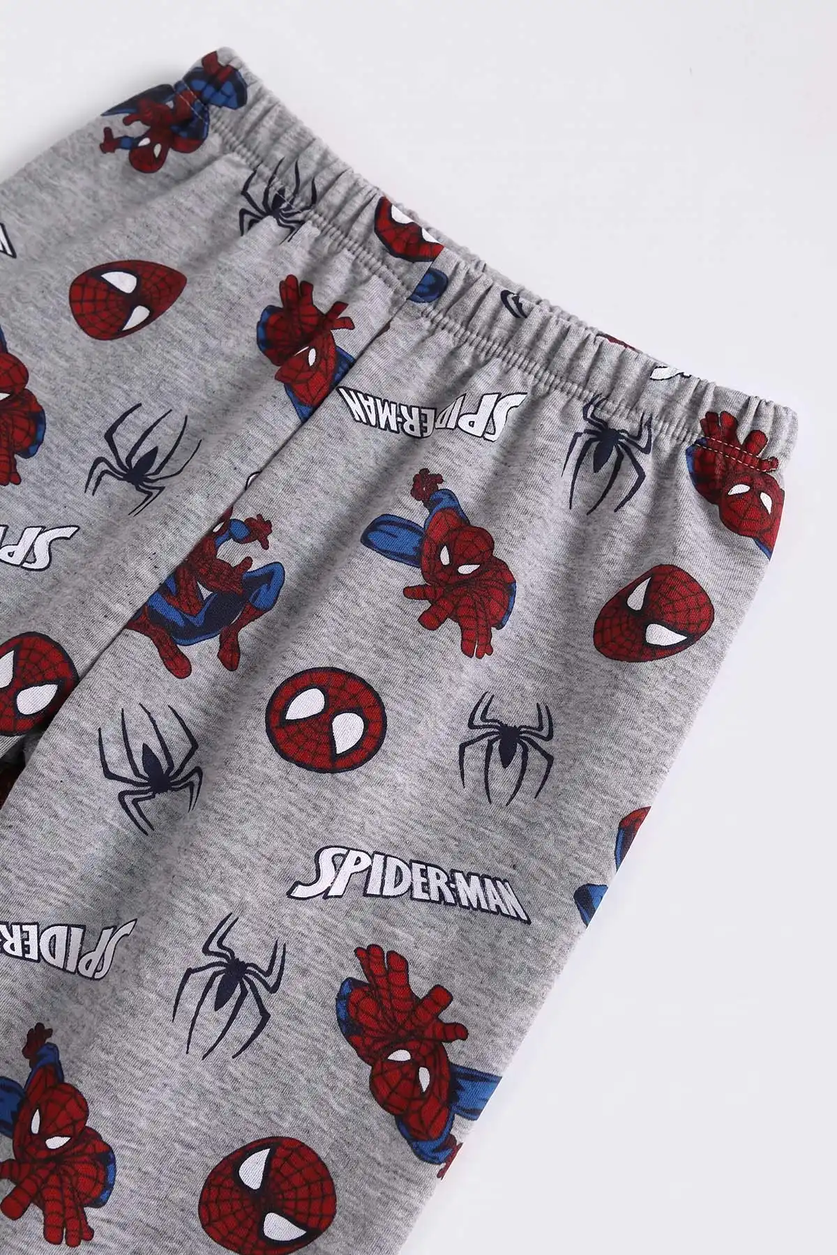 Lacivert (4-10 Yaş) Desenli 2 İp Erkek Çocuk Pijama Takım 483317