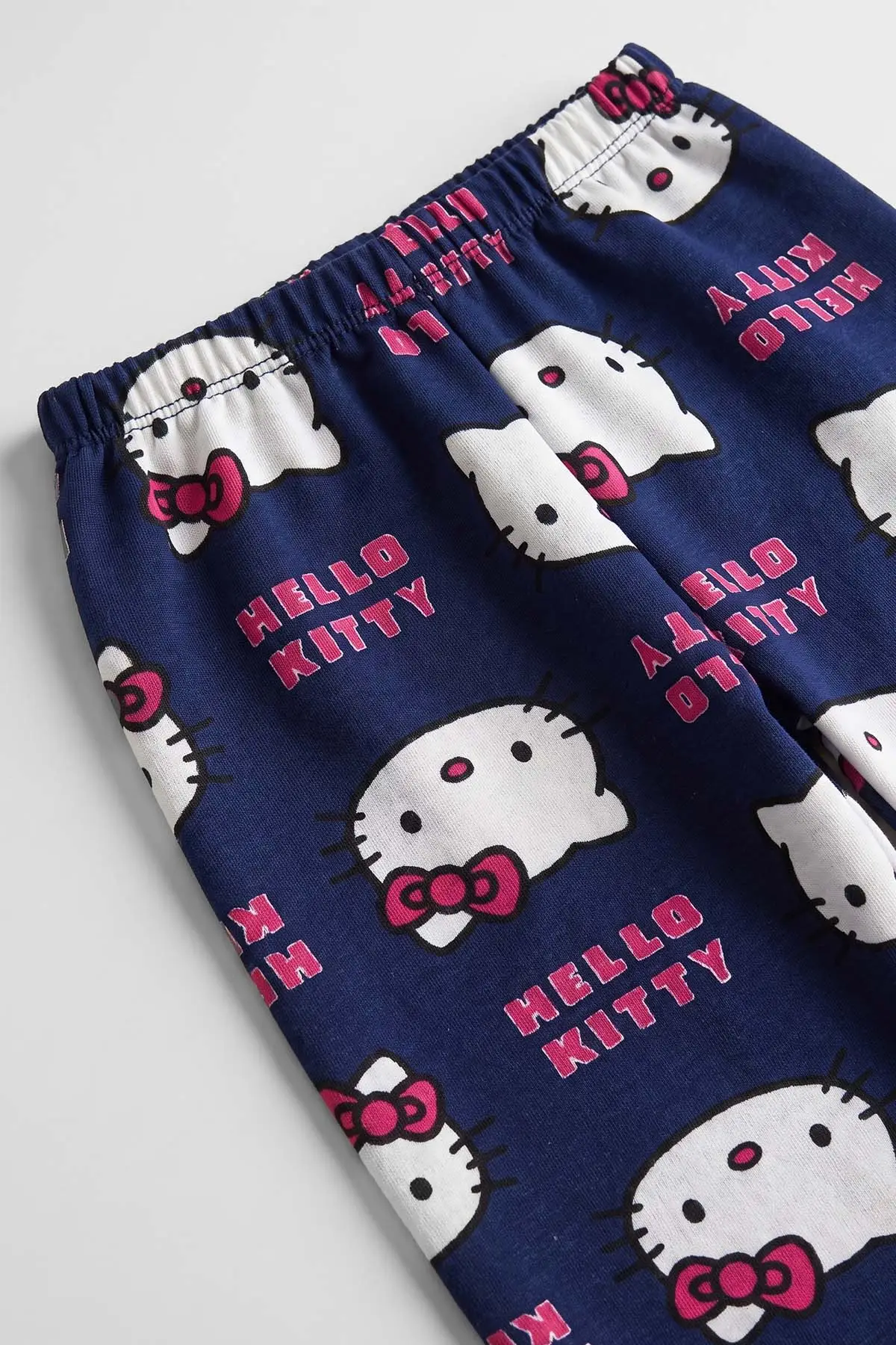Lacivert (4-10 Yaş) Desenli 2 İp Kız  Çocuk Pijama Takım 483340
