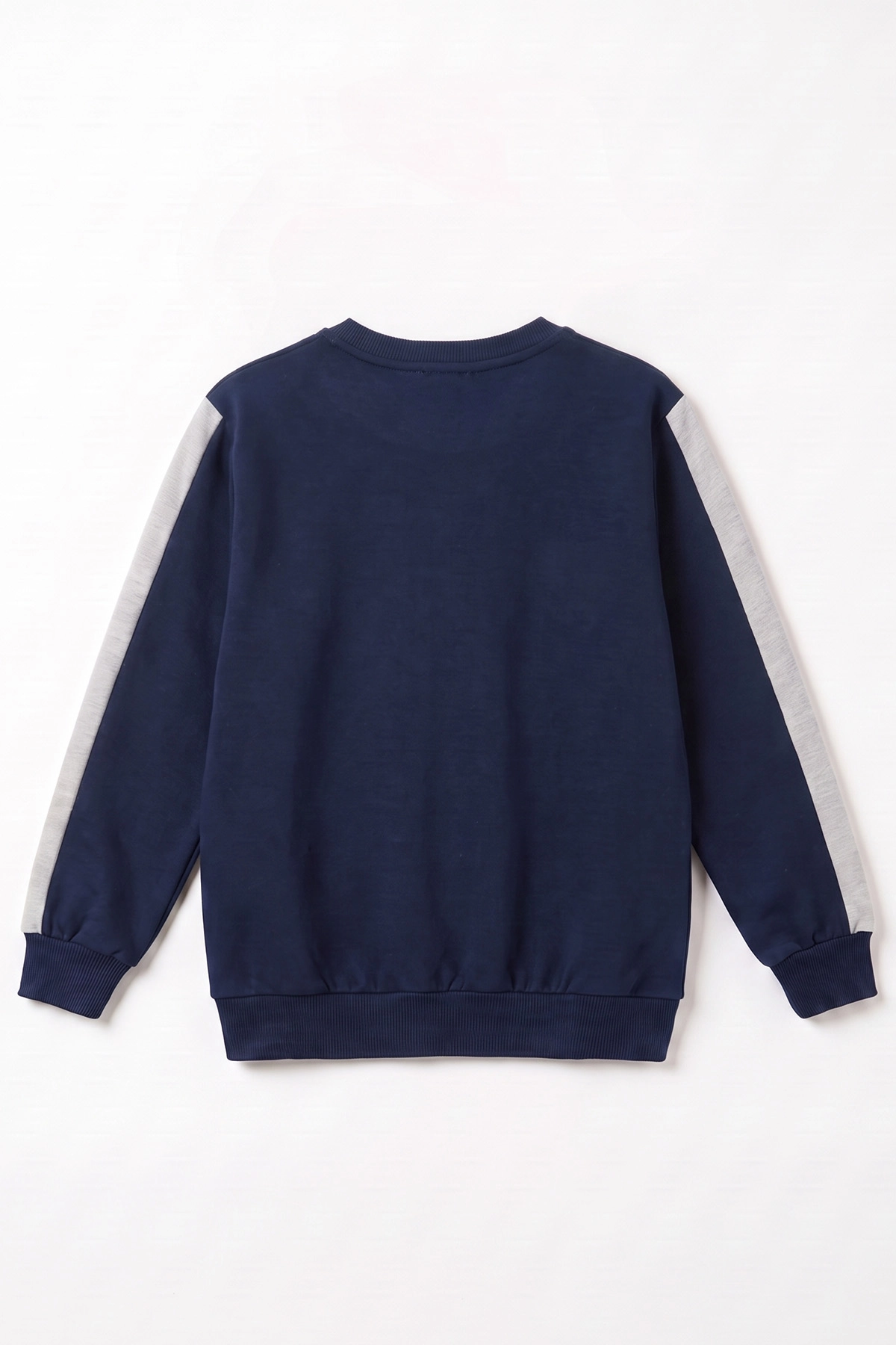 Lacivert (4-12 Yaş)Kol Parçalı  2 İp Erkek Çocuk Sweatshirt 493697