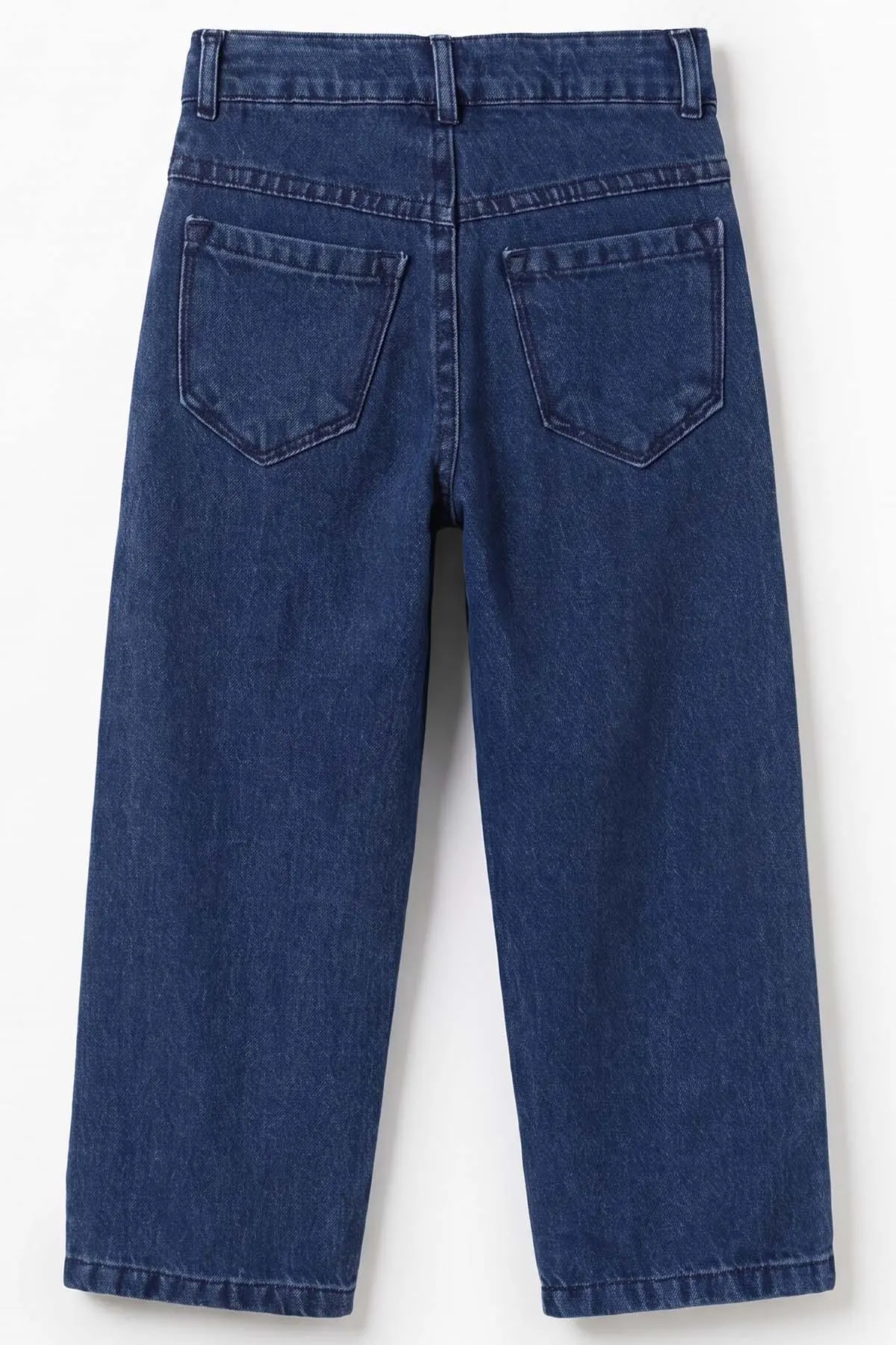 Lacivert (5-12 Yaş) Baggy Erkek Çocuk Kot Pantolon 490859