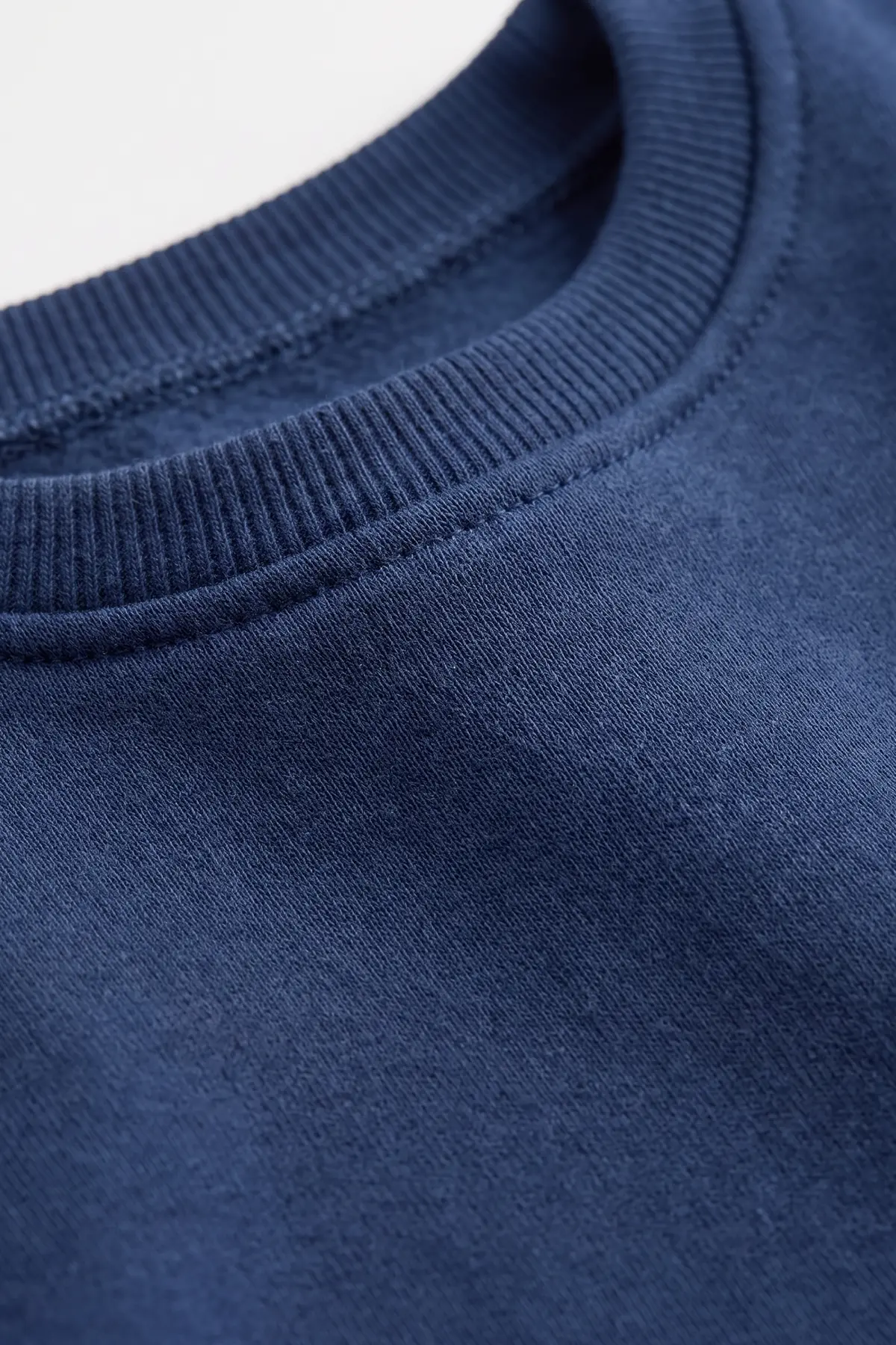 Lacivert (5-12 Yaş) Baskısız   Düz 3 İp Şardonlu Erkek Çocuk Sweatshirt 483586