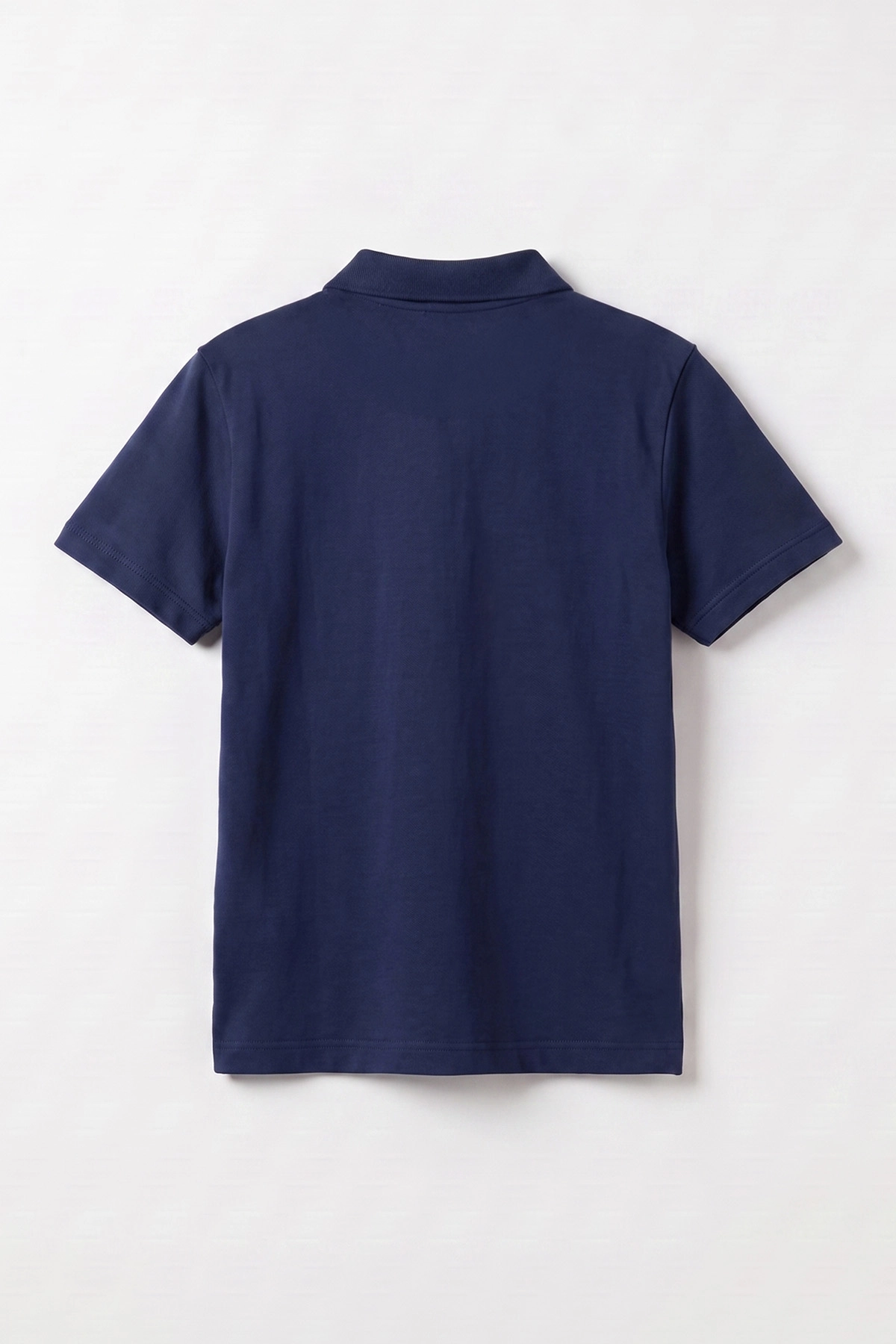 Lacivert (5-13 Yaş) Kısa Kol Polo Yaka Unisex Çocuk Okul Tişörtü 480886