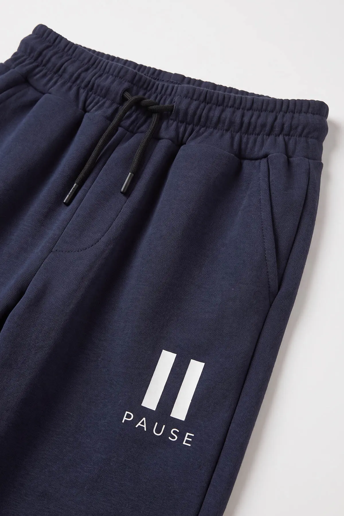 Lacivert (5-15 Yaş) Pause Baskılı Oysho Kumaş Erkek Çocuk 2'li Takım 490992