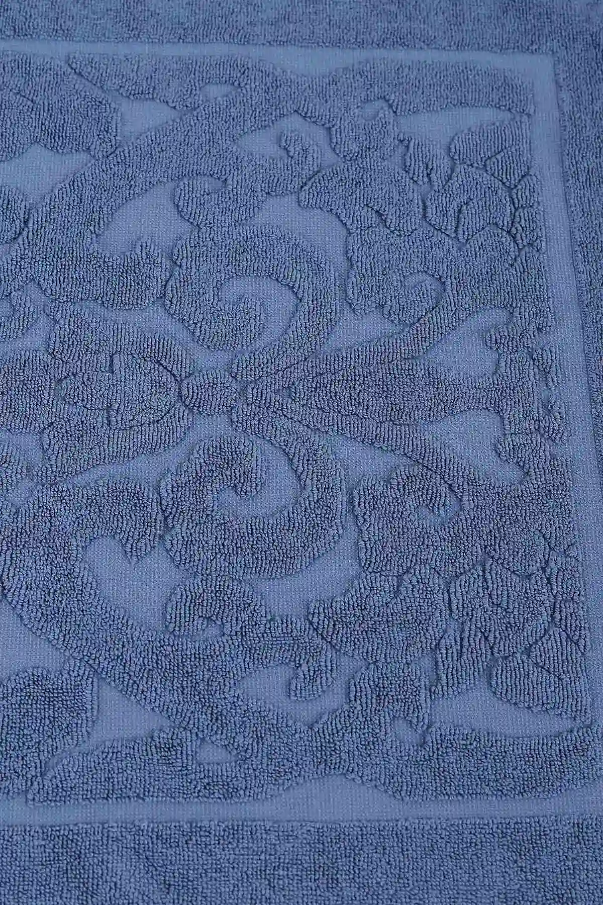 Lacivert 50x70 Cm Şal Desenli Ayak Havlusu 448897
