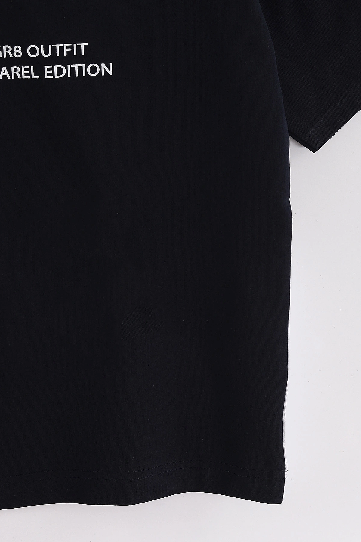 Lacivert (6-14 Yaş) Outfith Baskılı 2 İp Erkek Çocuk Tişört 469270