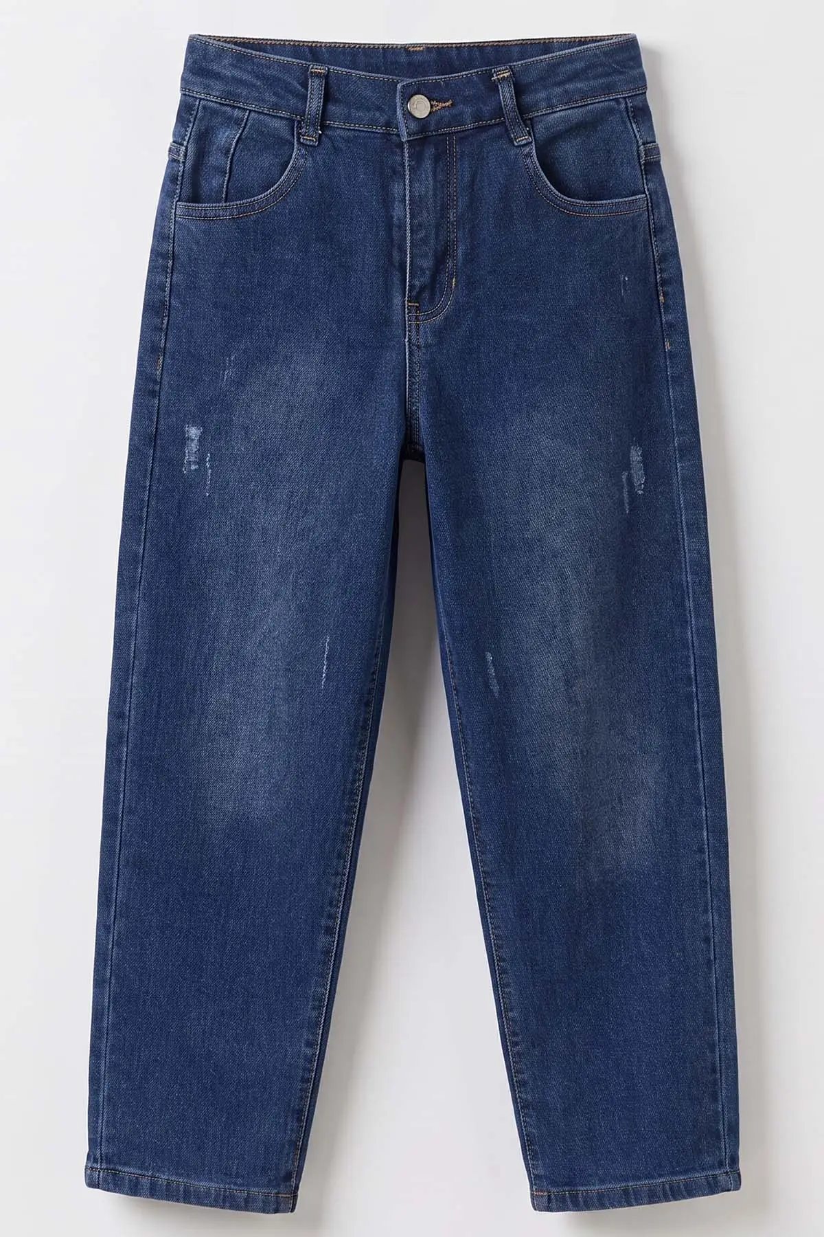 Lacivert (6-15 Yaş)Baggy Erkek Çocuk Kot Pantolon 492829