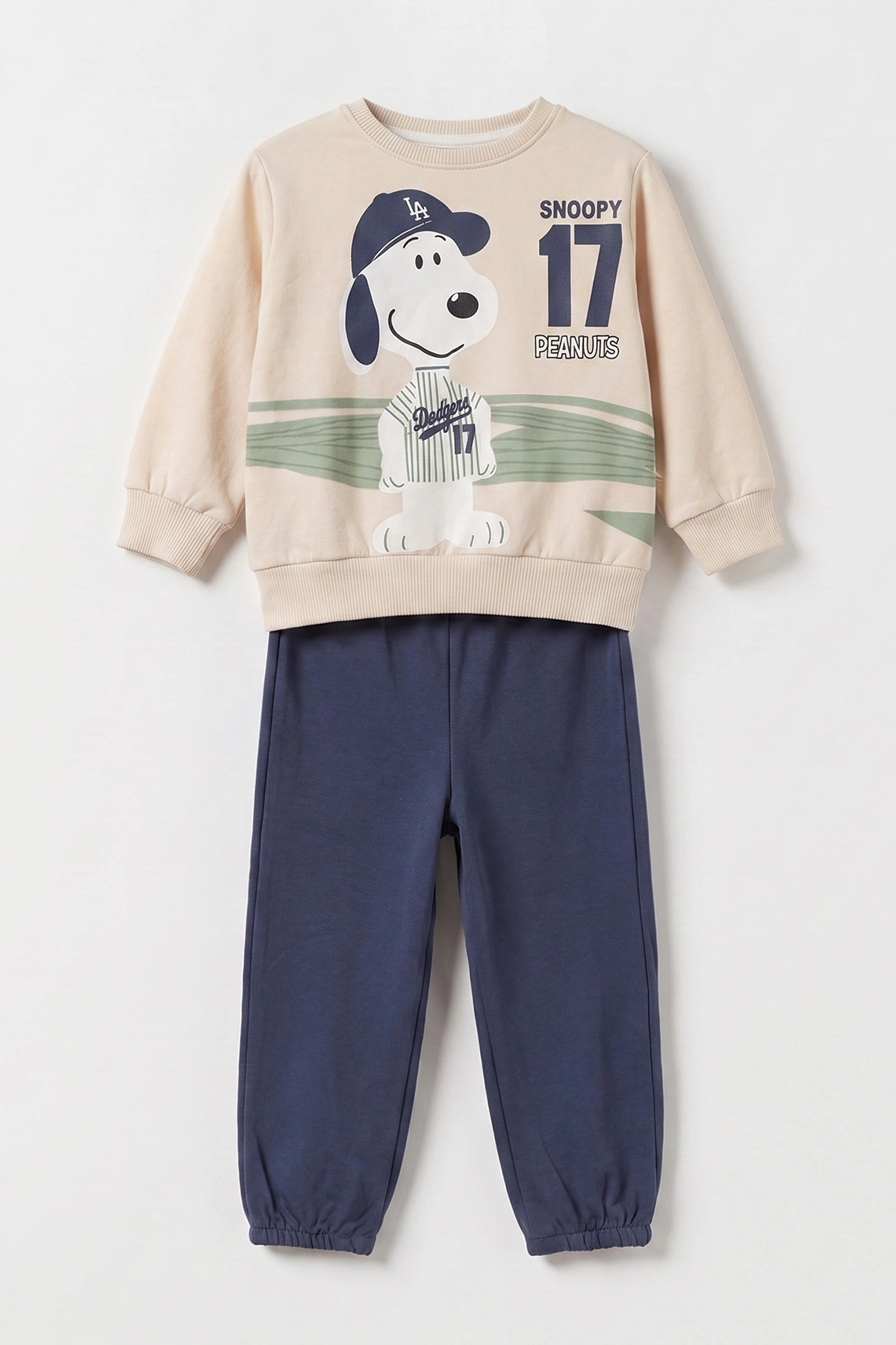Lacivert (6-24 Ay) Snoopy  Baskılı  2 İp Erkek Bebek Takım 479027