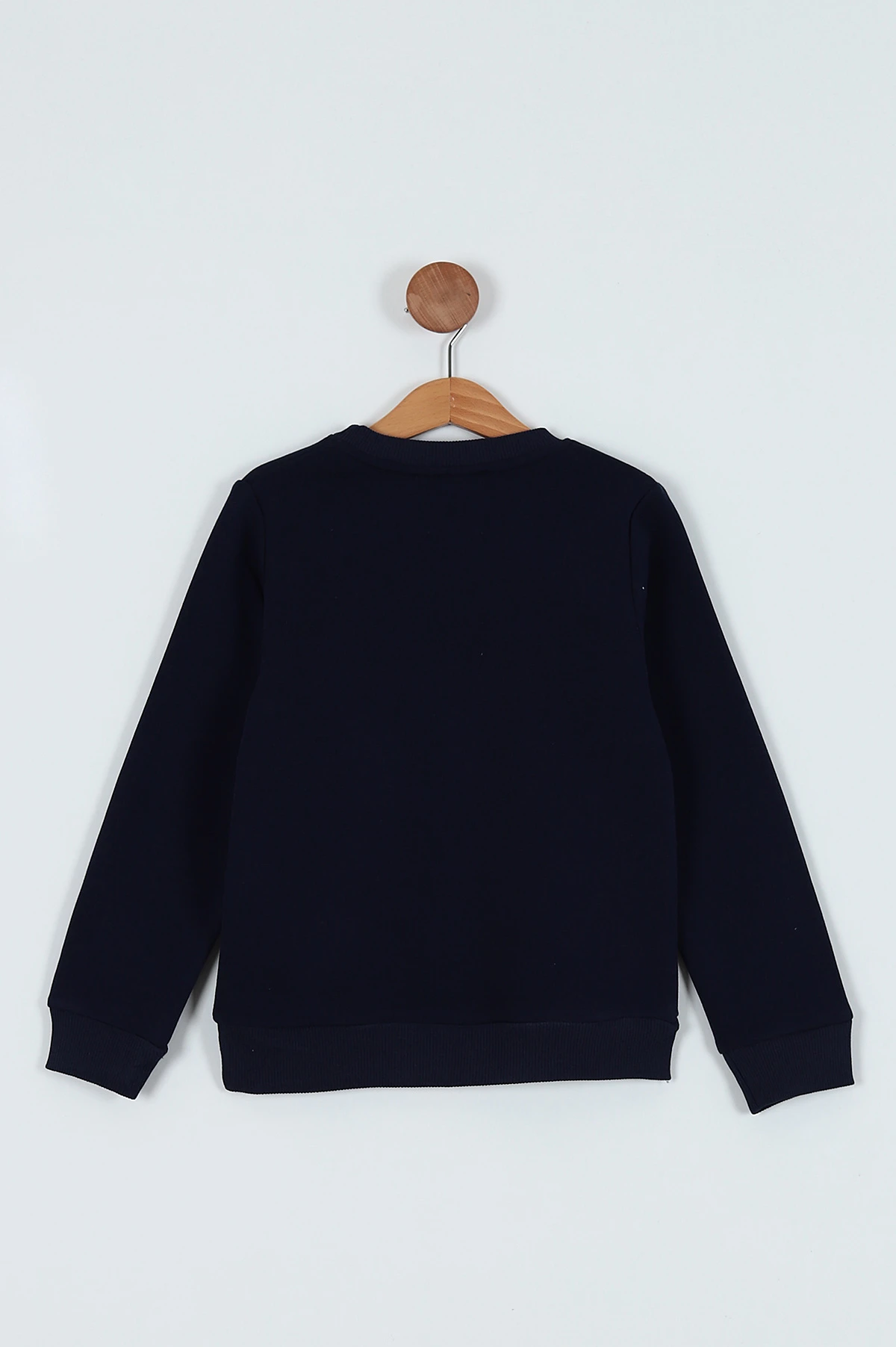 Lacivert (7-10 Yaş)  Boy Baskılı Şardonlu Erkek Çocuk Sweatshirt 236221