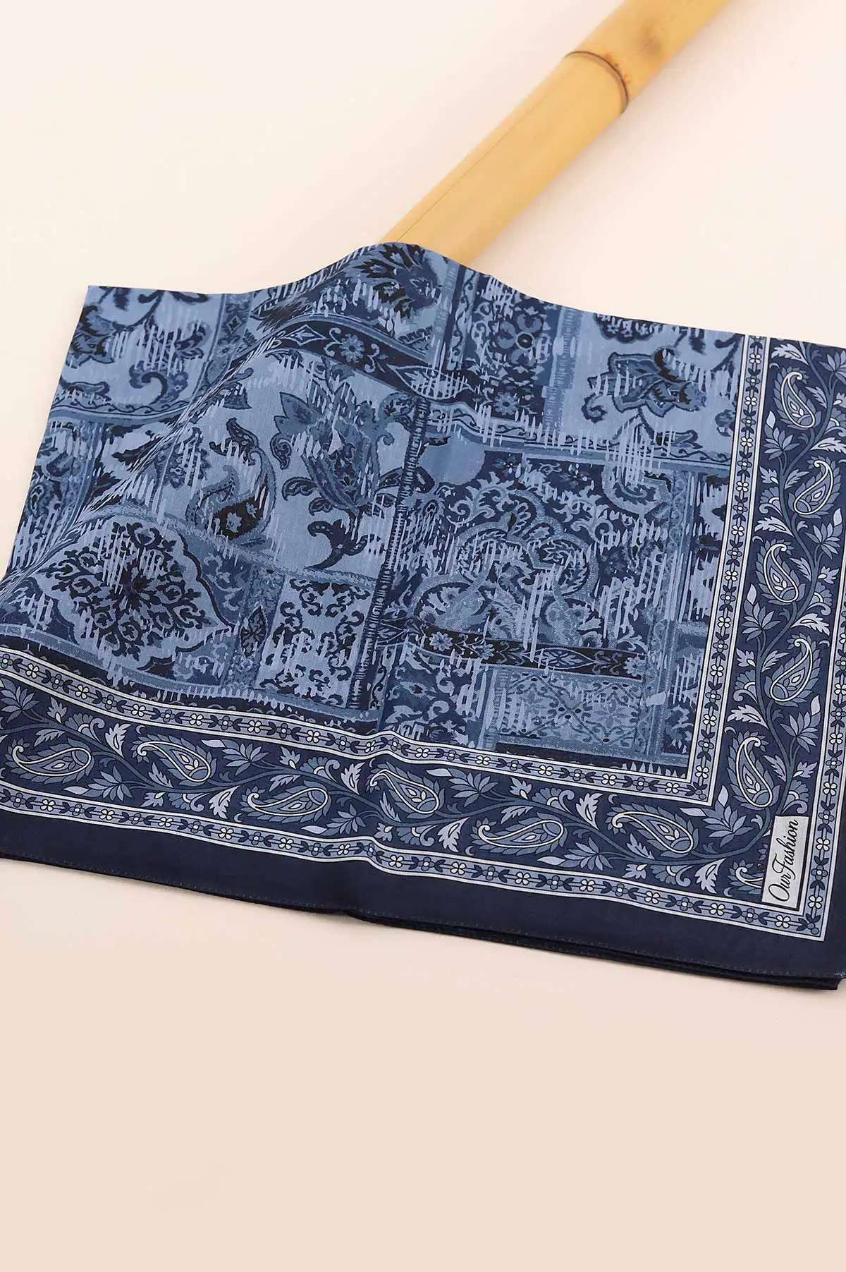 Lacivert 75x180 Cm Our Fashion Dijital Baskılı Desenli Soft Şal 408652