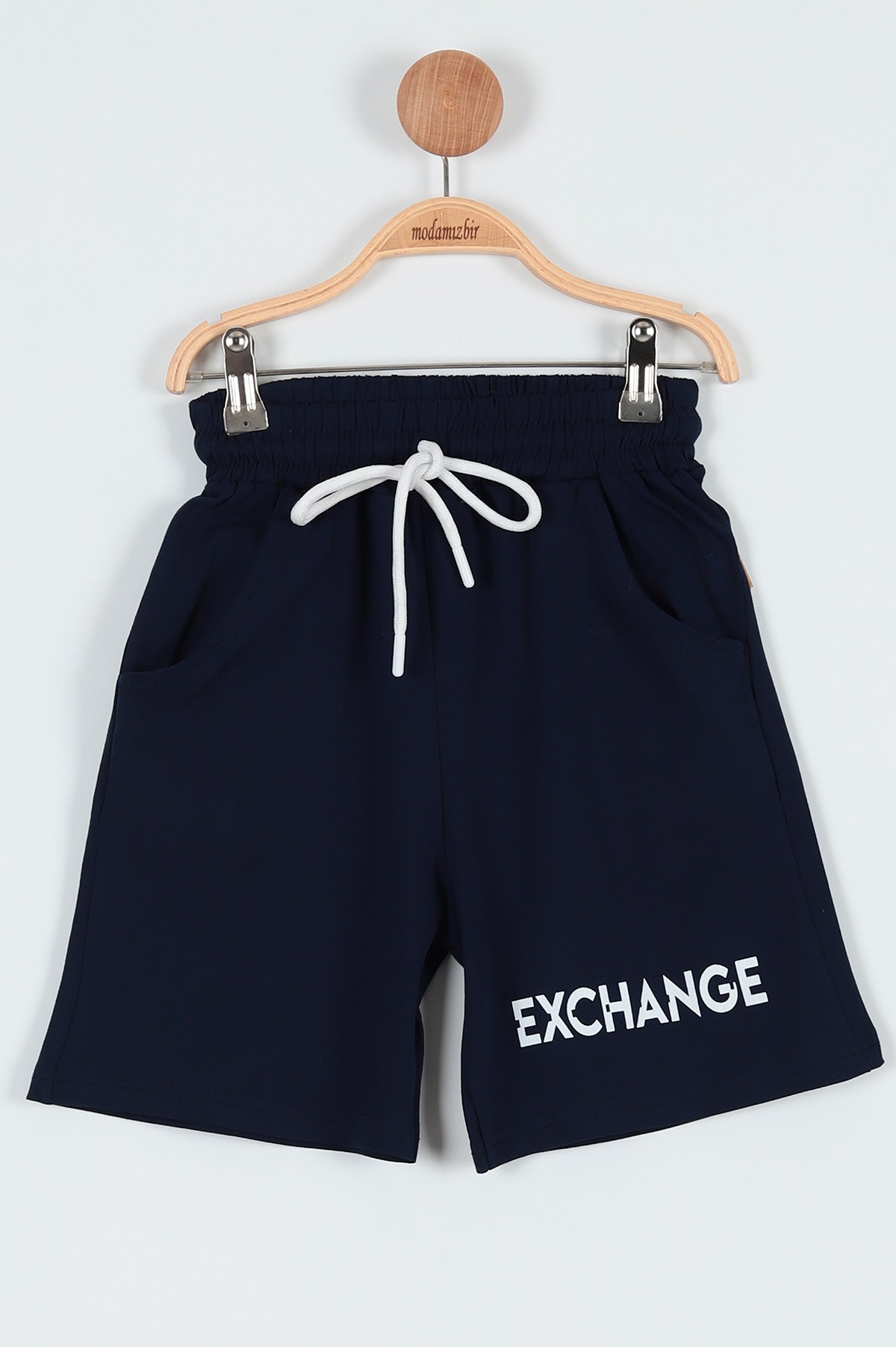 Lacivert (9-12 Yaş) Exchange Baskılı Erkek Çocuk Kapri 185873