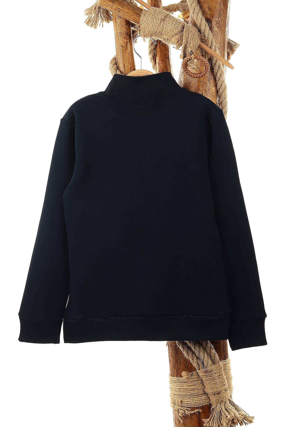 Lacivert (9-12 Yaş) Let'S Party Baskılı Üç İp Şardonlu Erkek Çocuk Sweat 148950