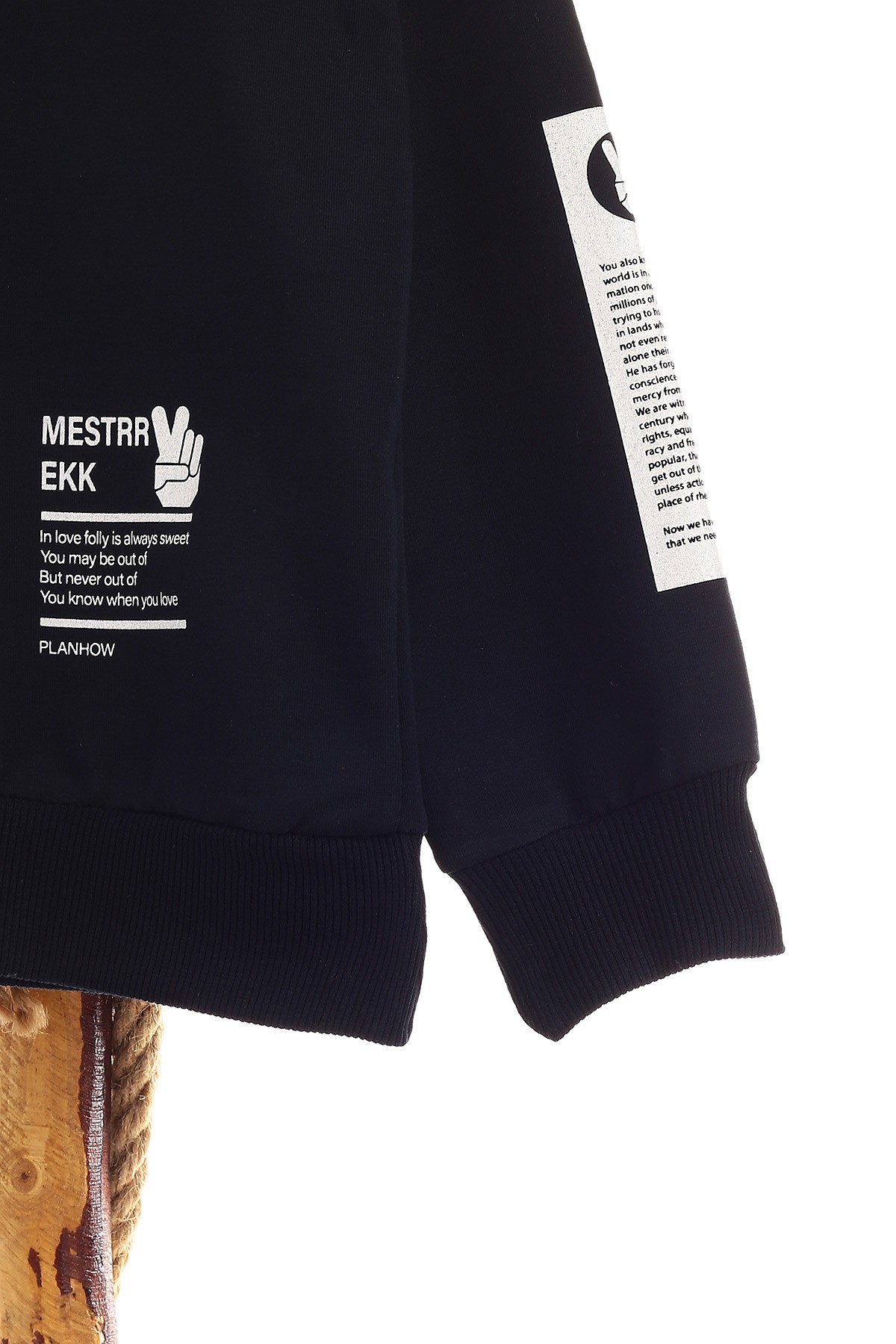 Lacivert (9-12 Yaş) Mestar Baskılı Erkek Çocuk Sweat 154292