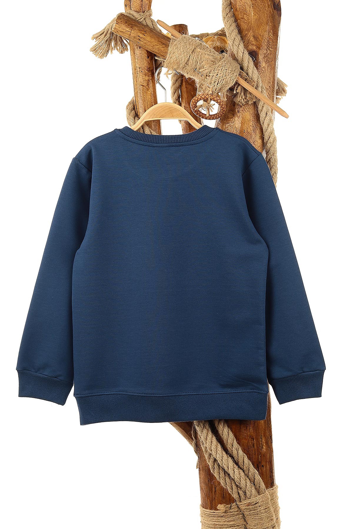 Lacivert (9-12 Yaş) Relax Baskılı Erkek Çocuk Sweat 150946