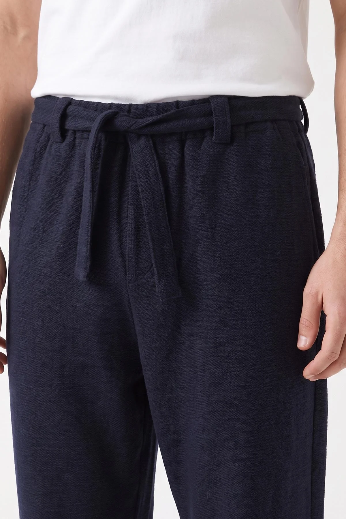 Lacivert Baggy Örme Kumaş Yeni Sezon Erkek Pantolon 493274