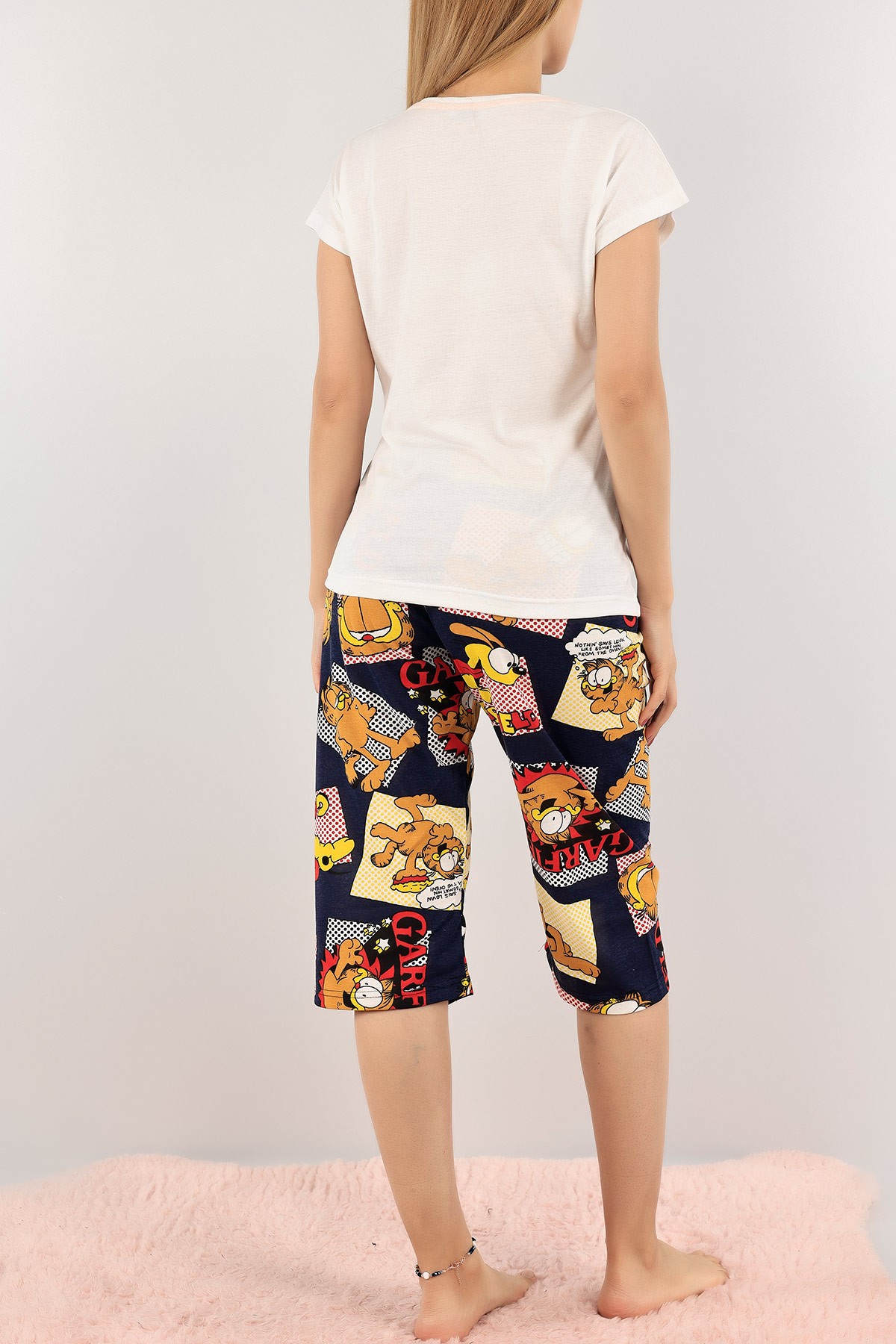 Lacivert Baskılı Bayan Pijama Takımı 120231