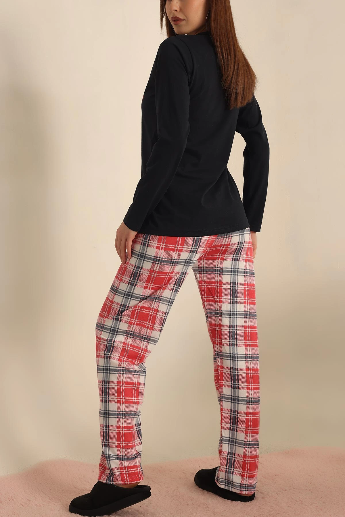 Lacivert Baskılı Bayan Pijama Takımı 237480