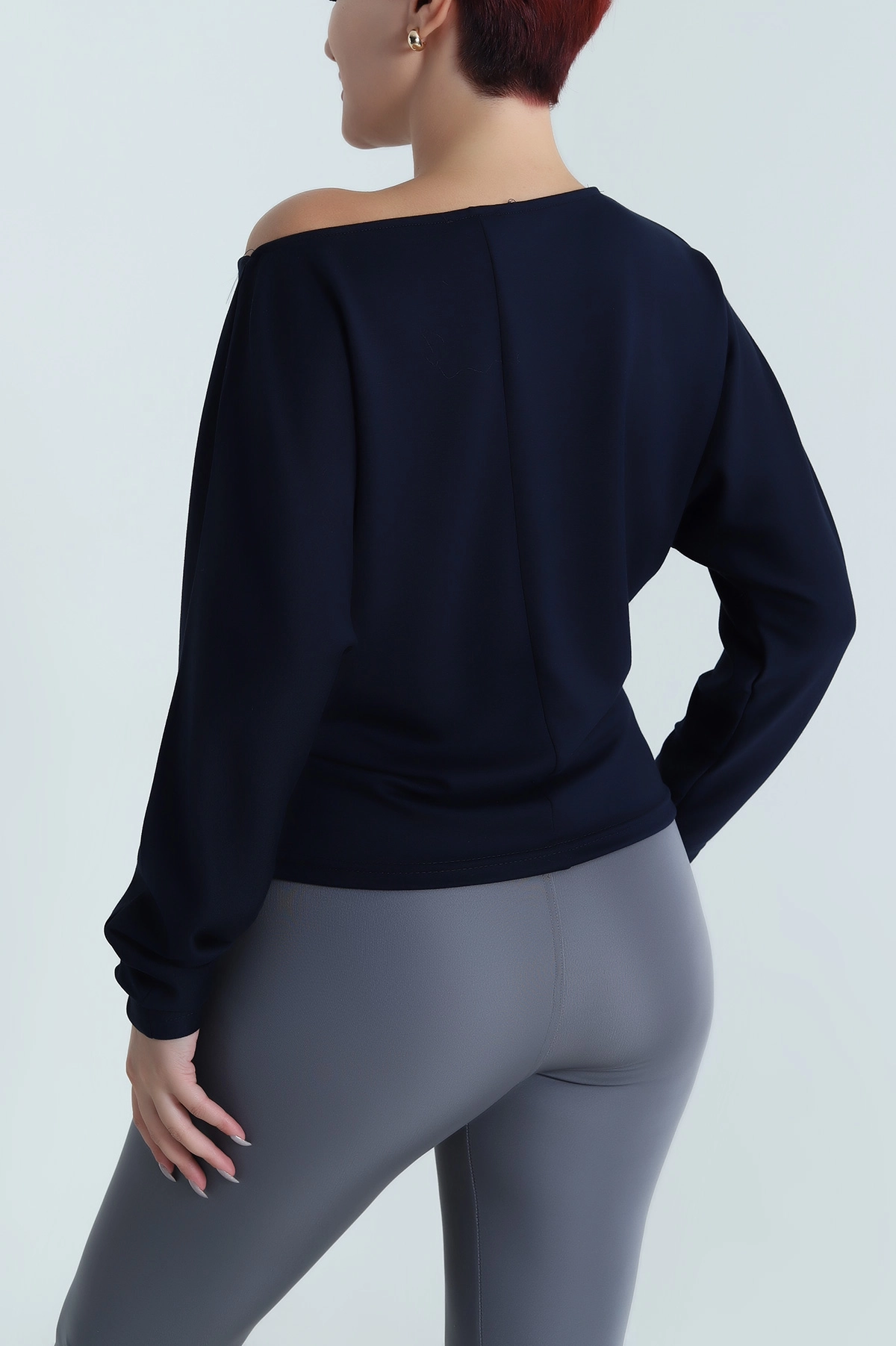 Lacivert Baskılı Oysho Kadın Bluz 483070