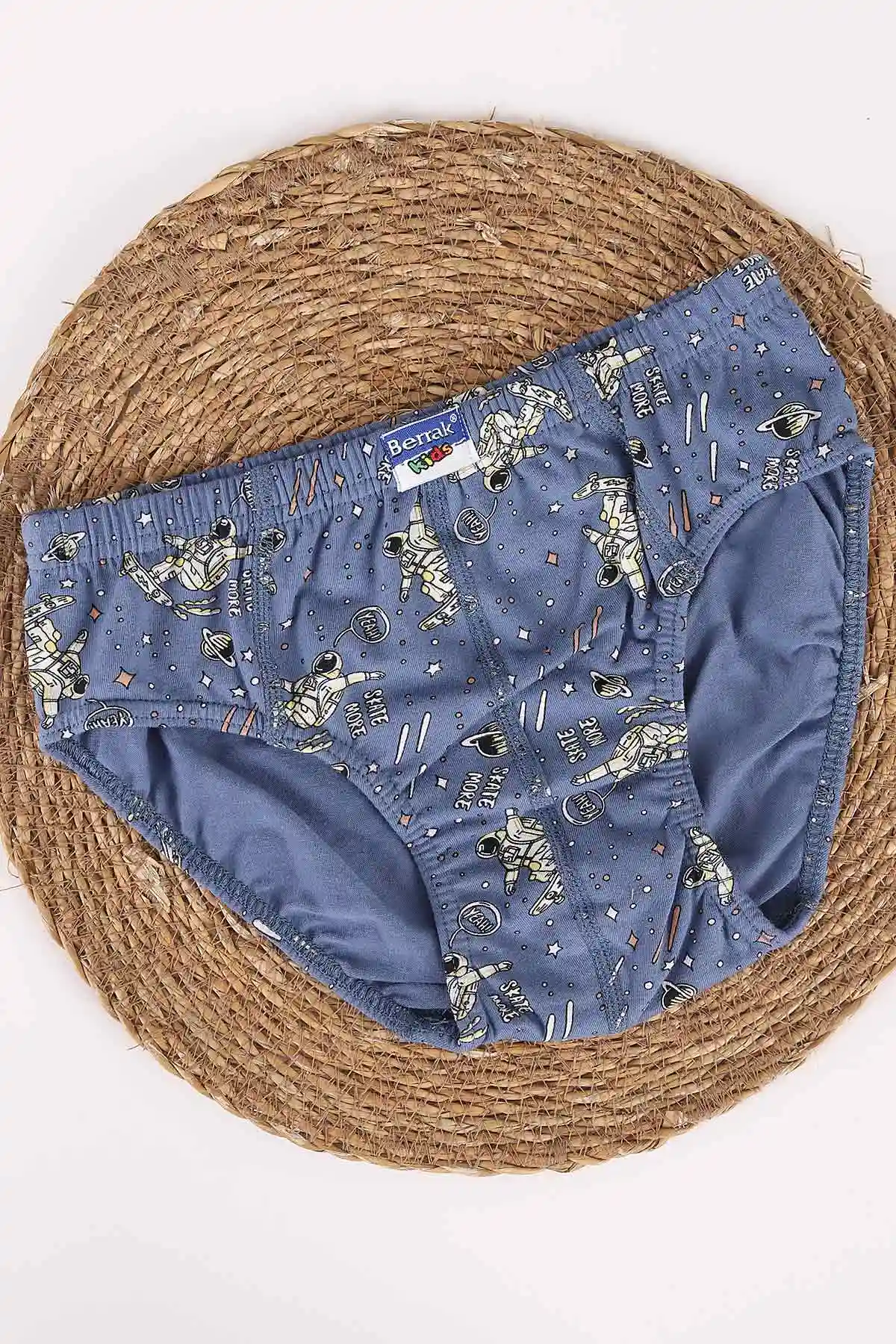 Lacivert Berrak ( 10-11 Yaş ) Baskılı Erkek Çocuk Boxer 460736