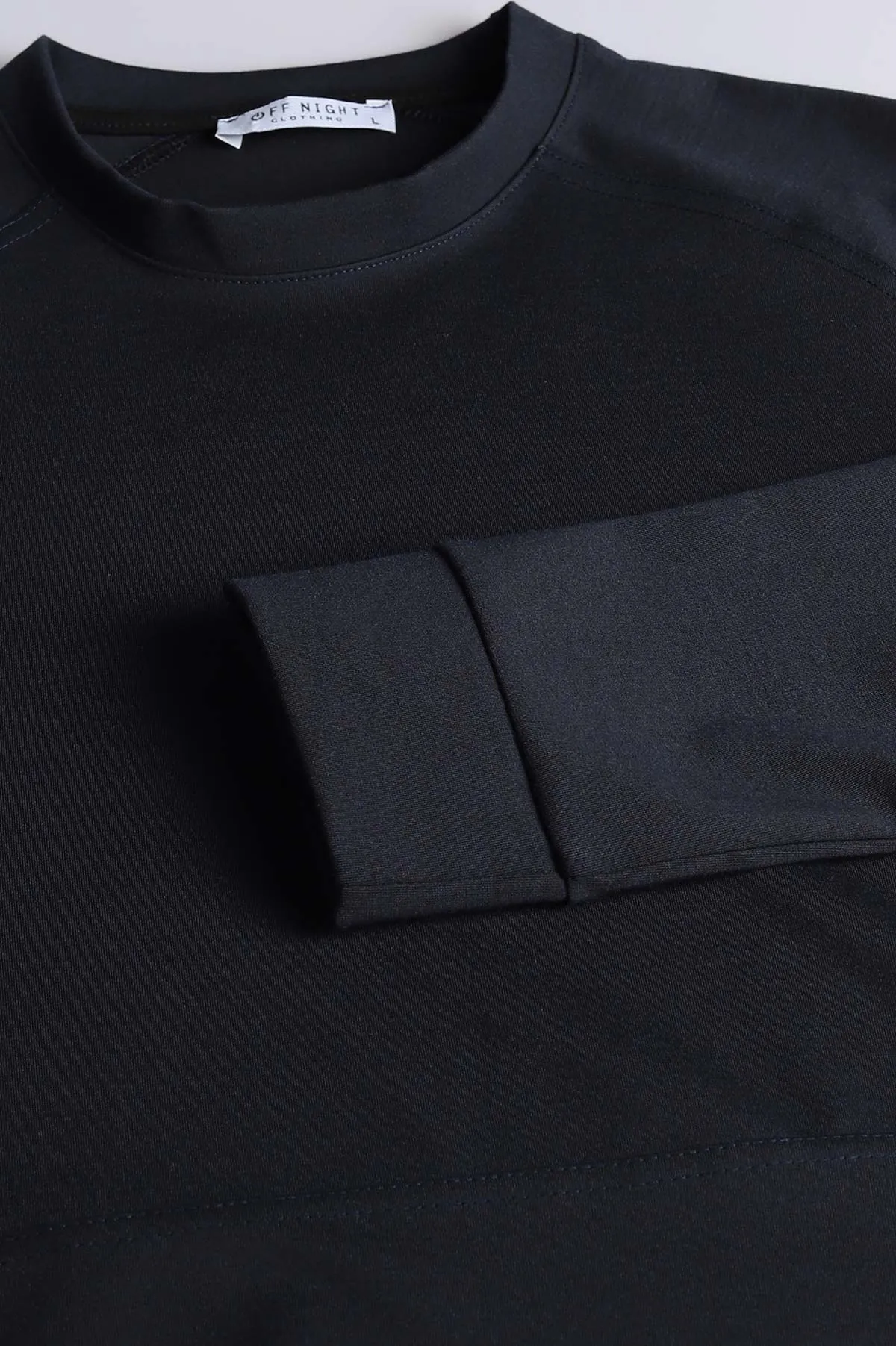 Lacivert Bisiklet Yaka Uzun Kollu Erkek Sweatshirt 396980