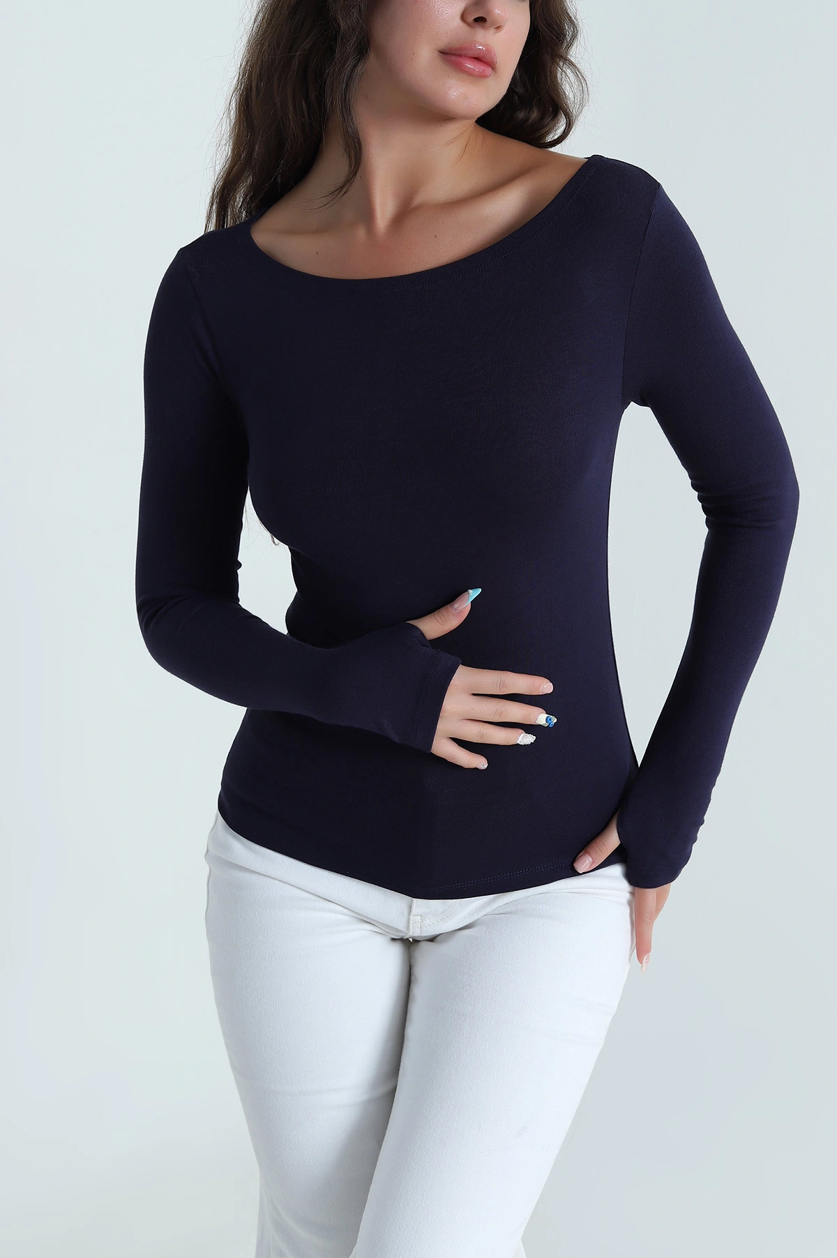 Lacivert Buzzy Kadın Bluz 484382