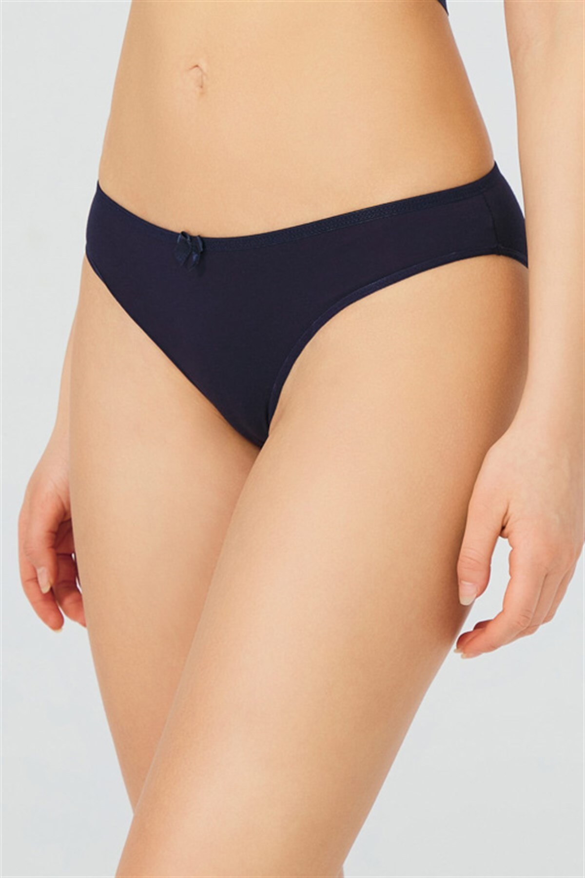 Lacivert CH0849 Basic Pamuklu Kadın Bikini Külot 183355