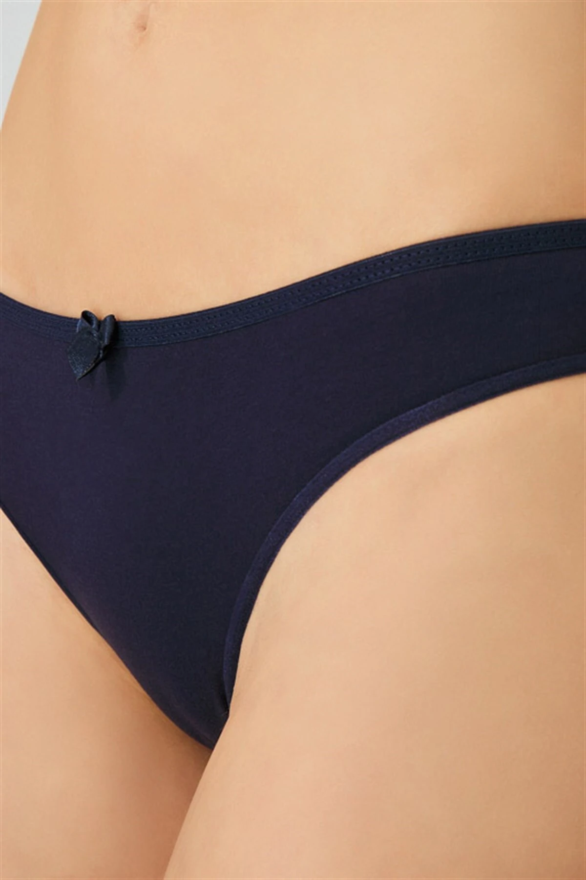 Lacivert CH0849 Basic Pamuklu Kadın Bikini Külot 237116