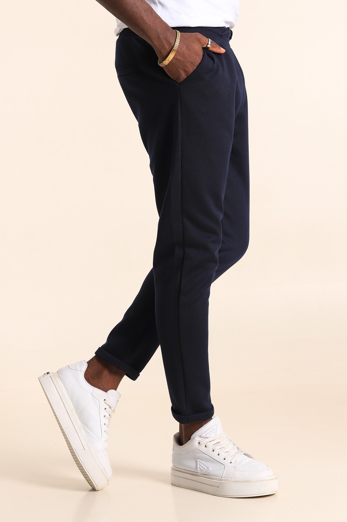 Lacivert Duble Paça Jogger Eşofman Altı 201365