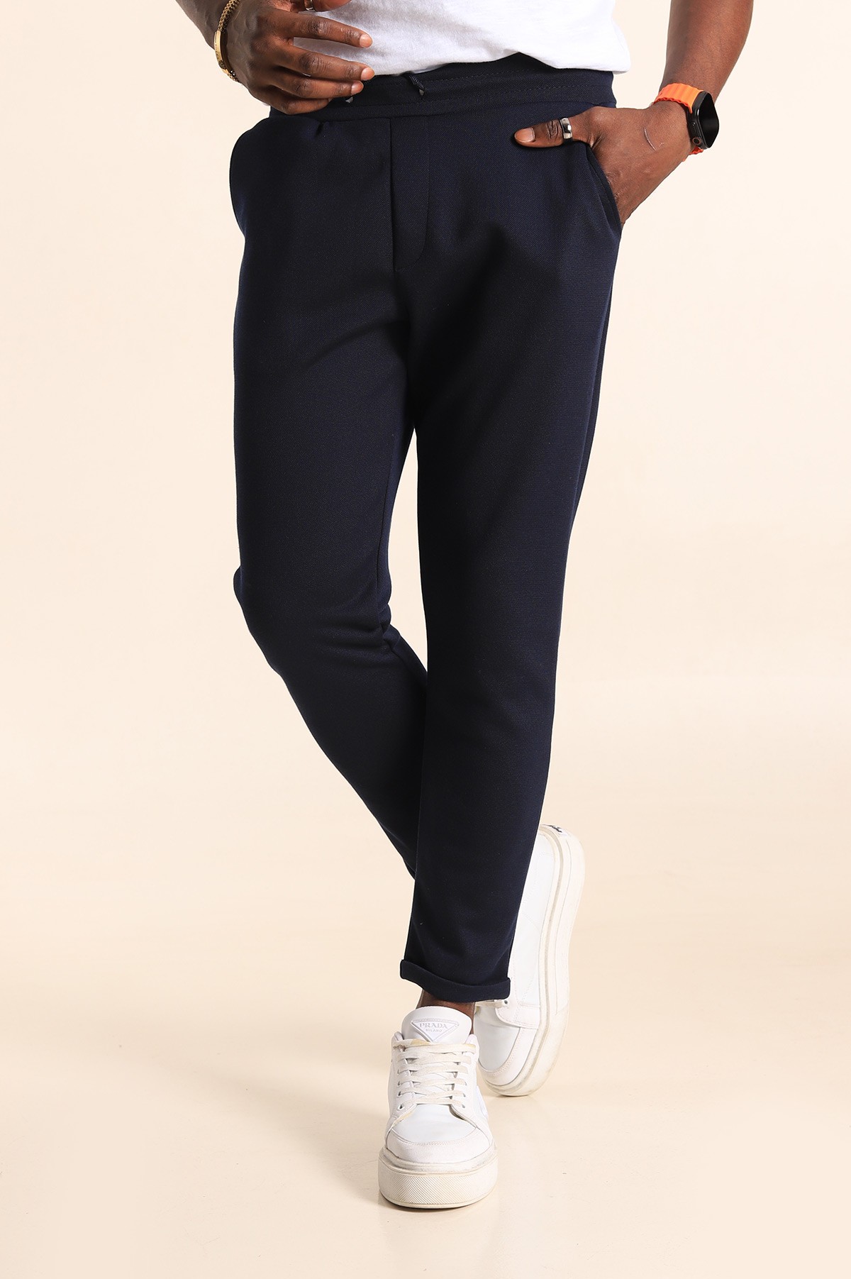 Lacivert Duble Paça Jogger Eşofman Altı 201365