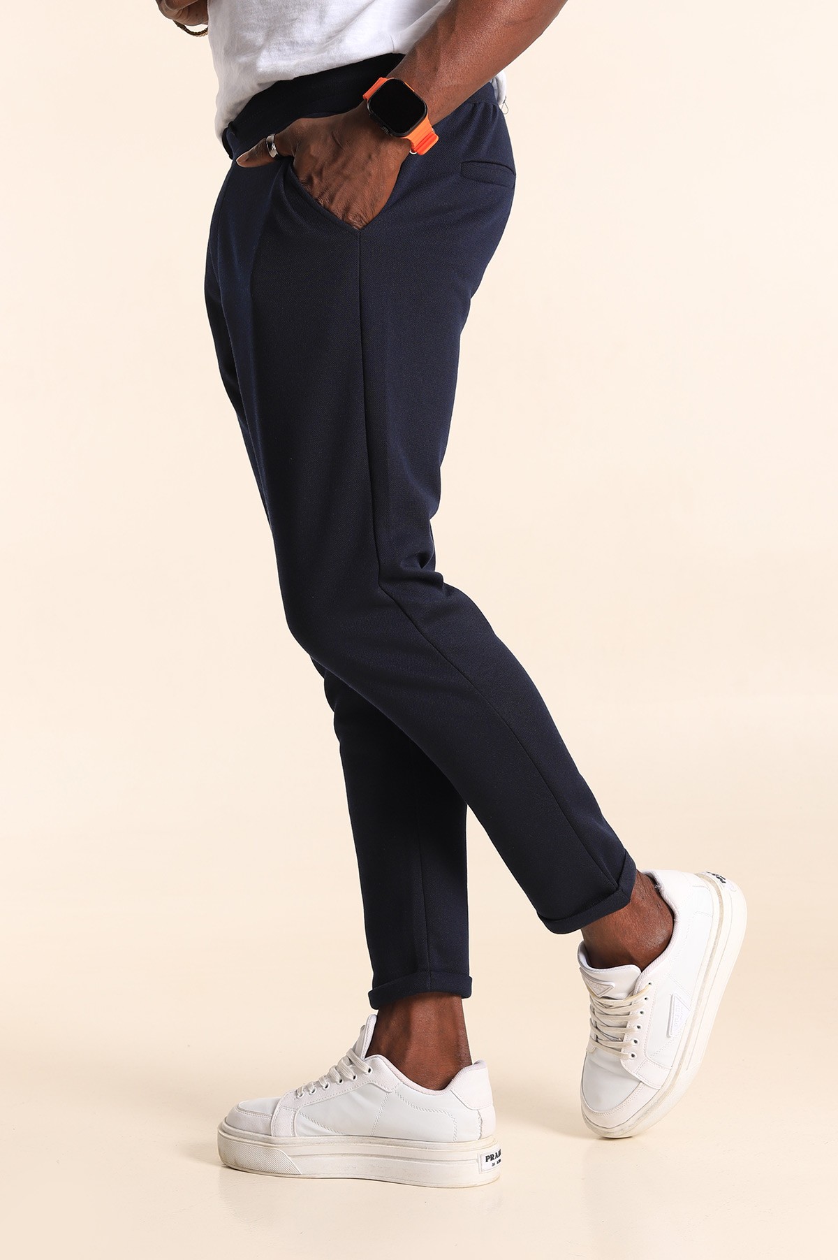 Lacivert Duble Paça Jogger Eşofman Altı 201365