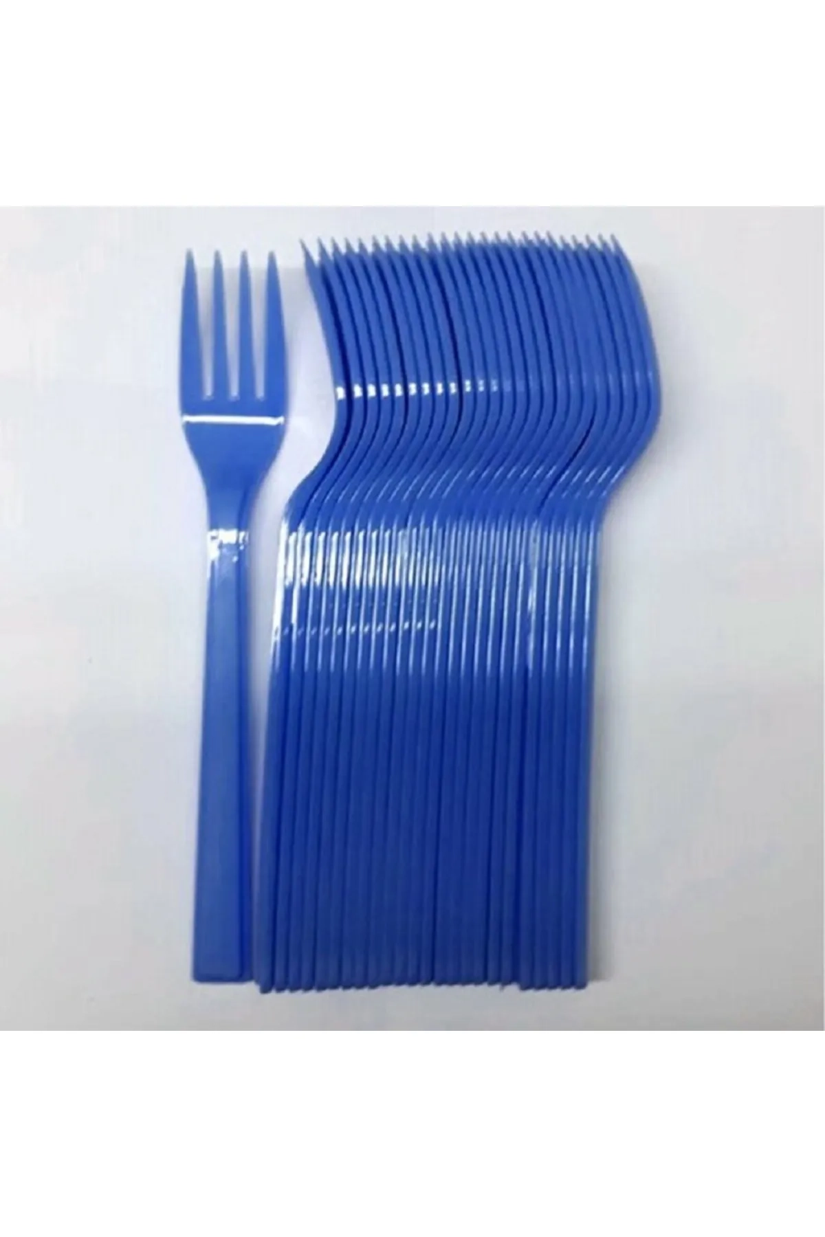 Lacivert Eco 25'li Plastik Çatal 301017