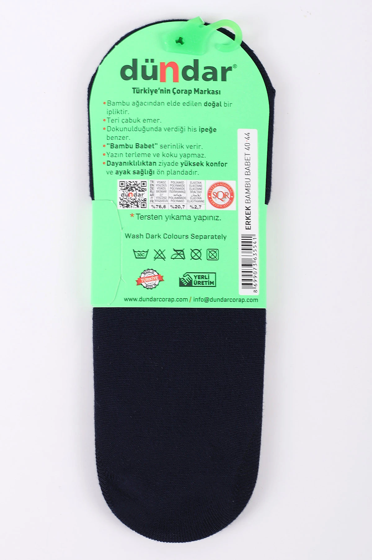 Lacivert Erkek Bambu Babet Çorap (40-44) 422677