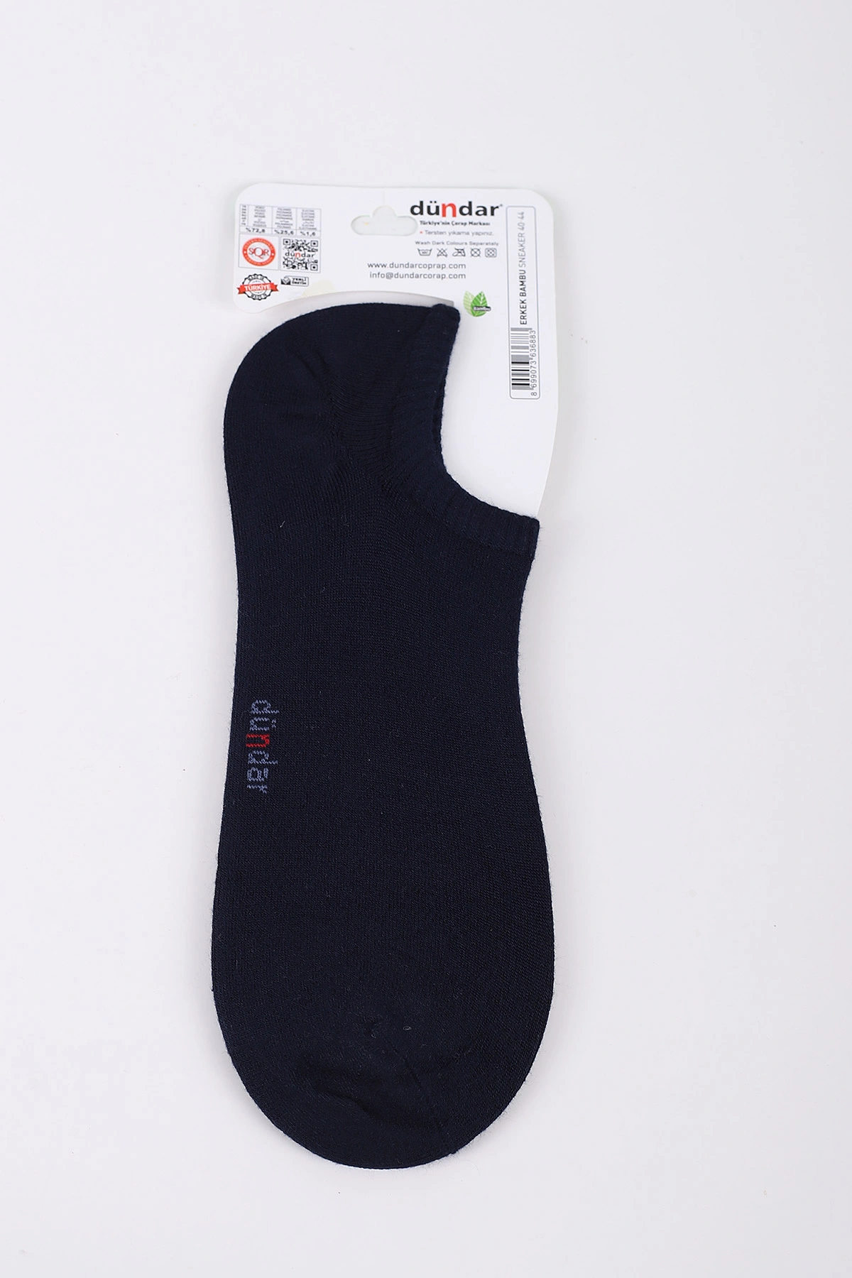 Lacivert Erkek Bambu Sneaker Görünmez Çorap (40-44) 422633