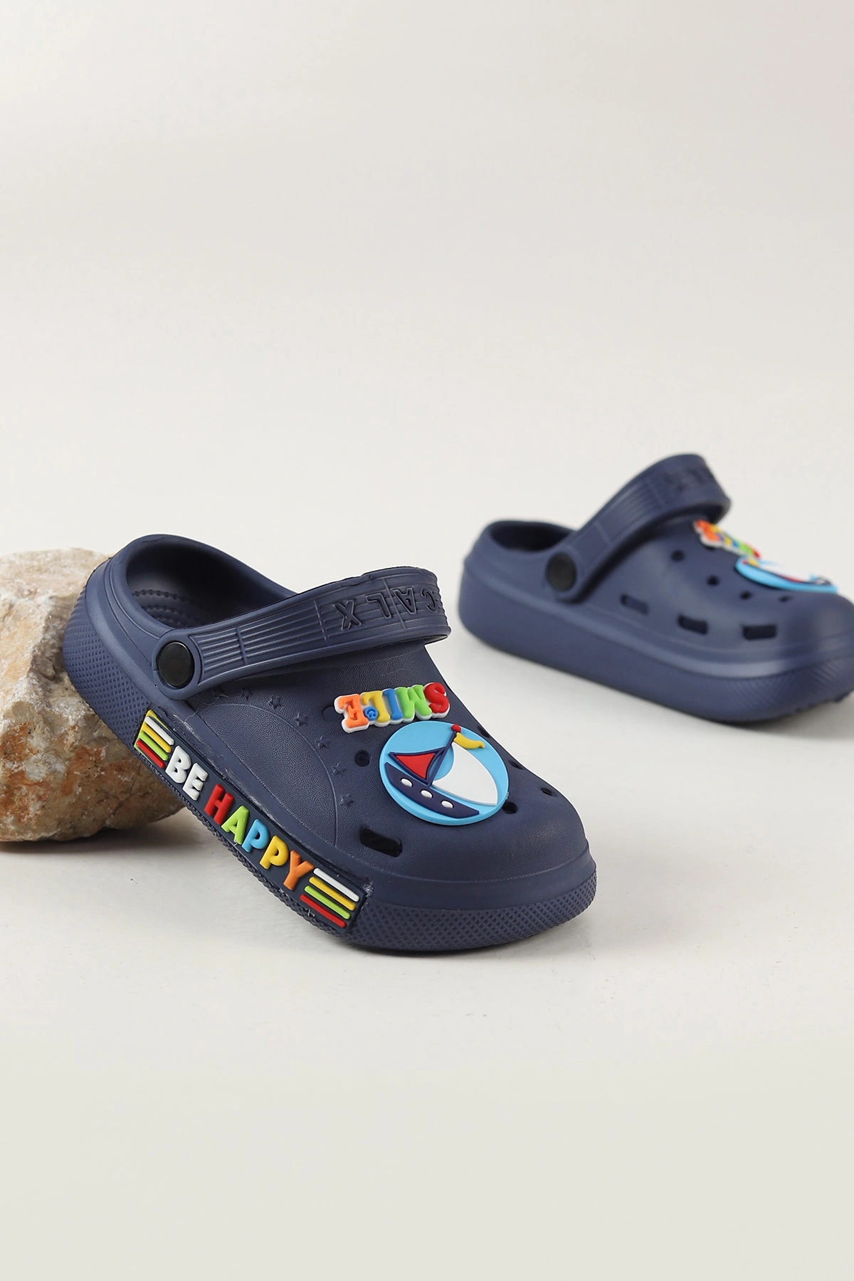 Lacivert Figürlü Erkek Çocuk Sandalet 462451